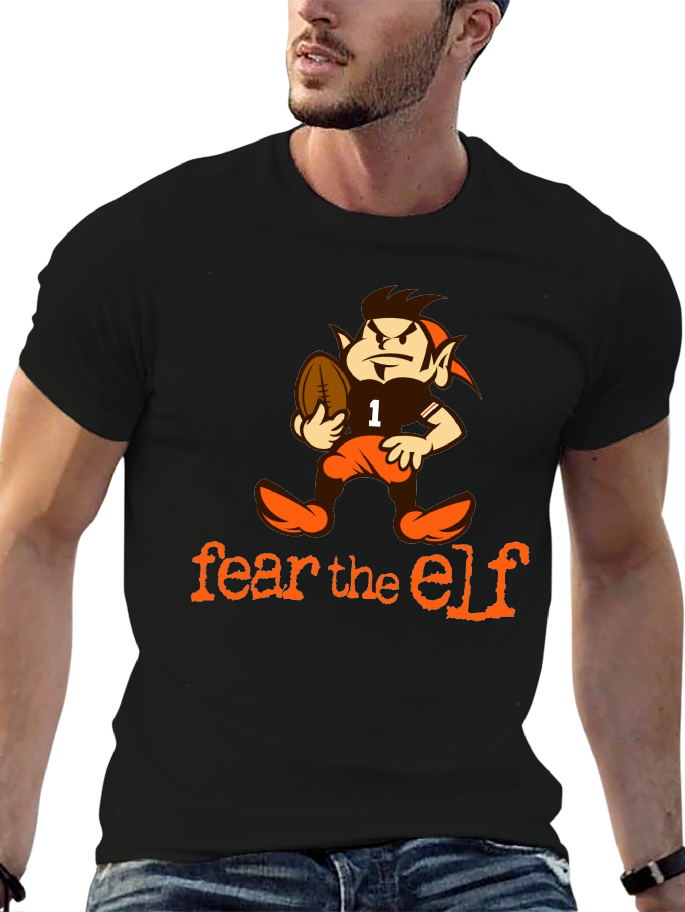 Fear the Elf Football T-Shirt