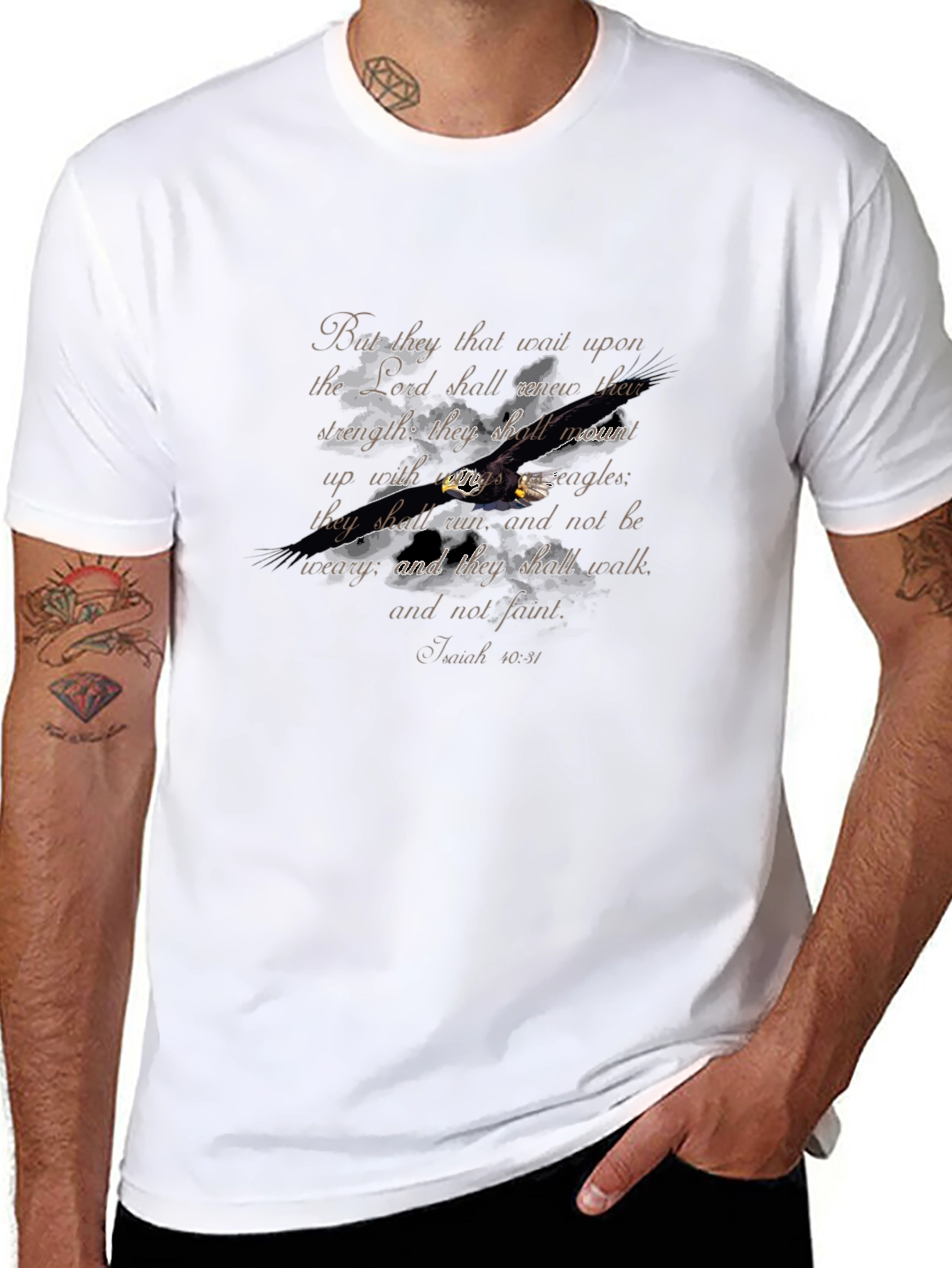 Eagle Isaiah 40:31 Christian T-Shirt