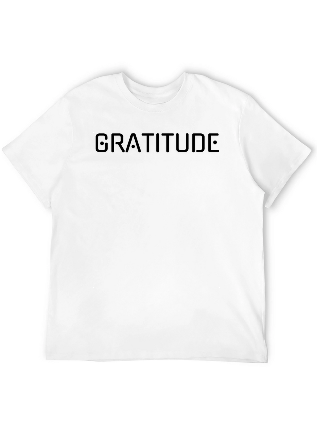 Gratitude Blackout Tee - Minimalist Mens T-Shirt