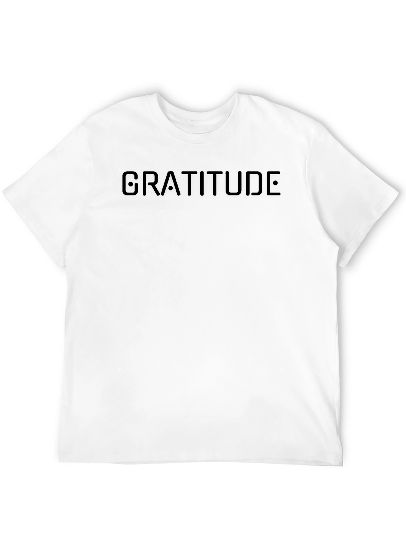 Gratitude Blackout Tee - Minimalist Mens T-Shirt