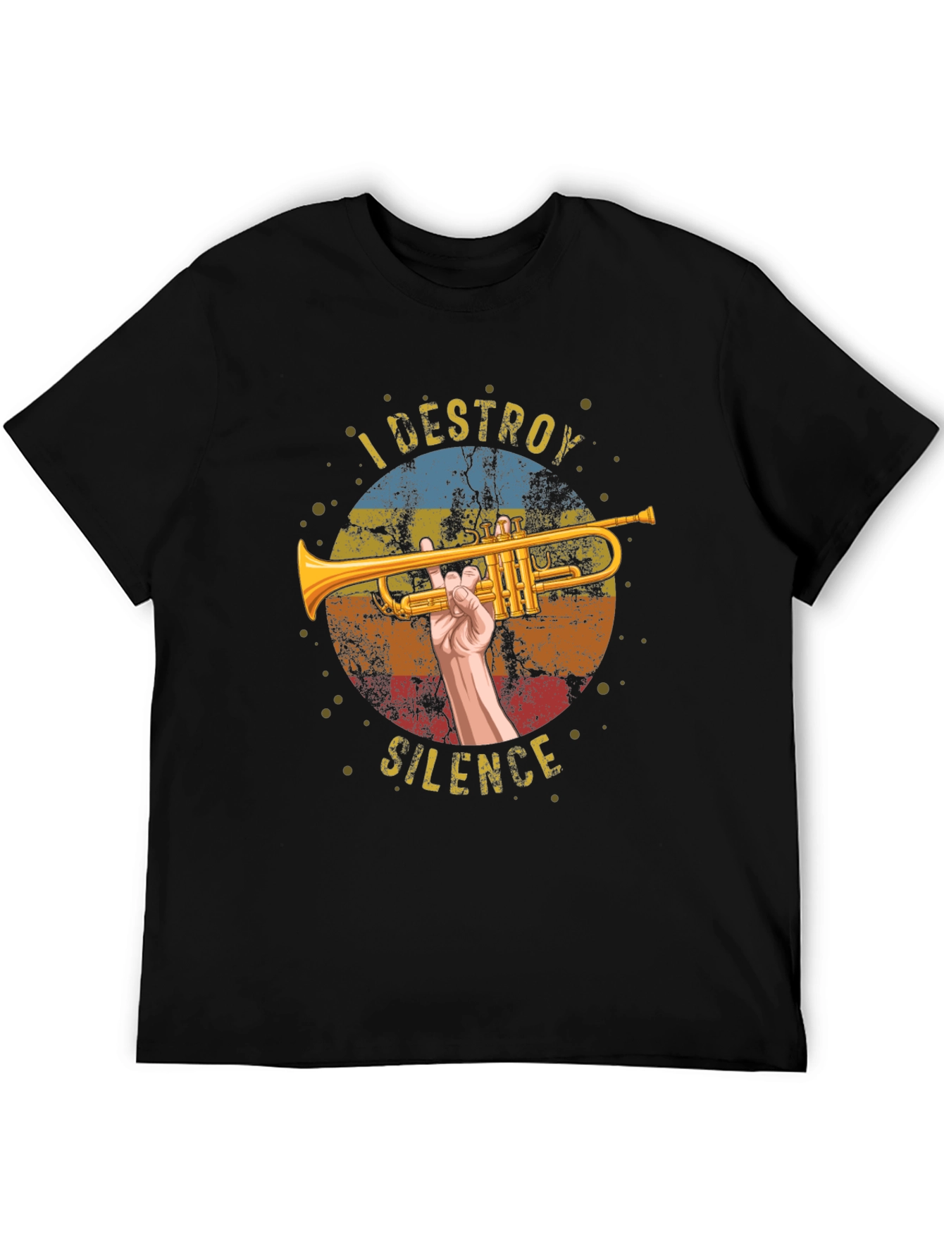 I Destroy Silence Trumpet Graphic T-Shirt