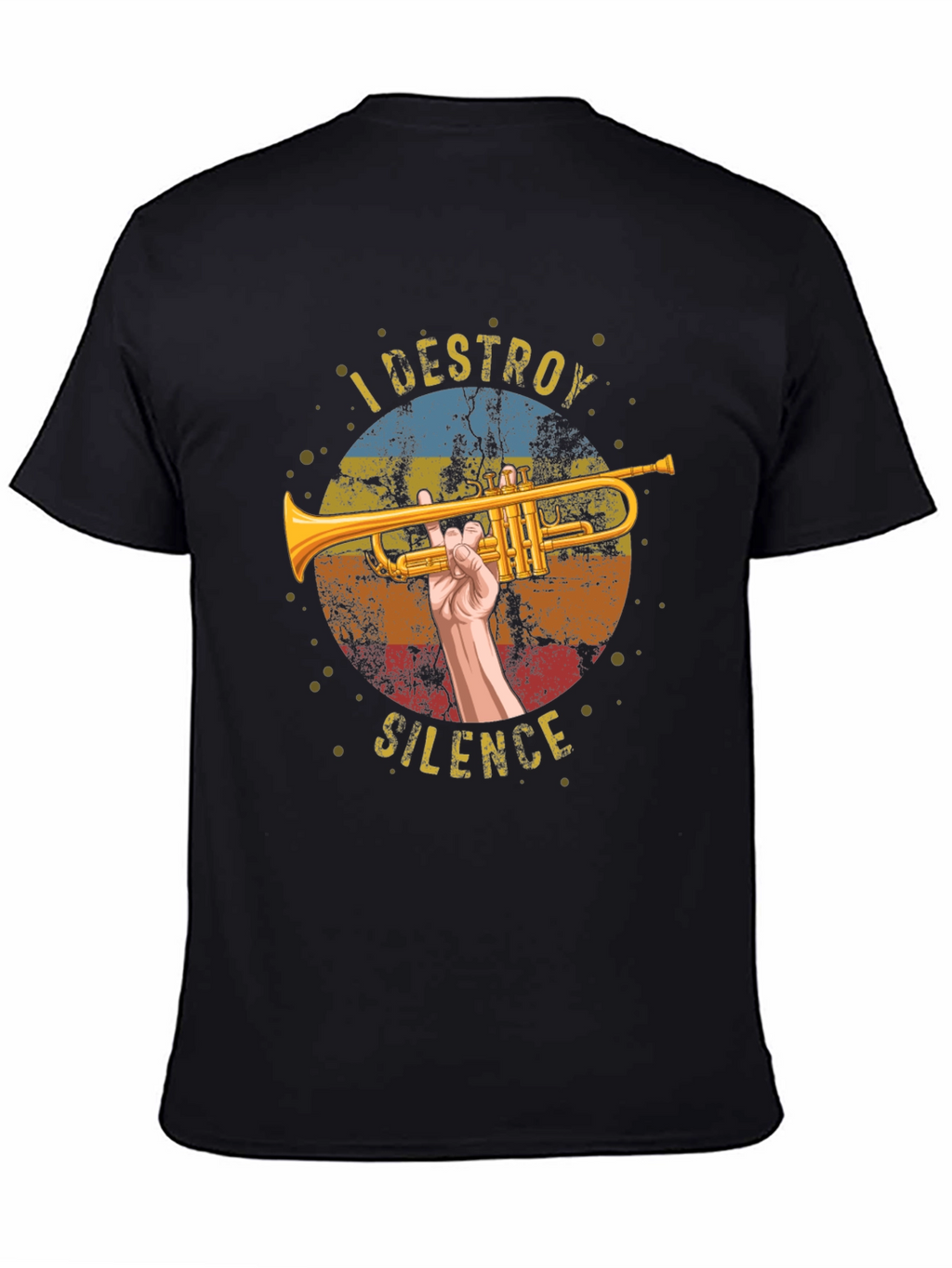I Destroy Silence Trumpet Graphic T-Shirt