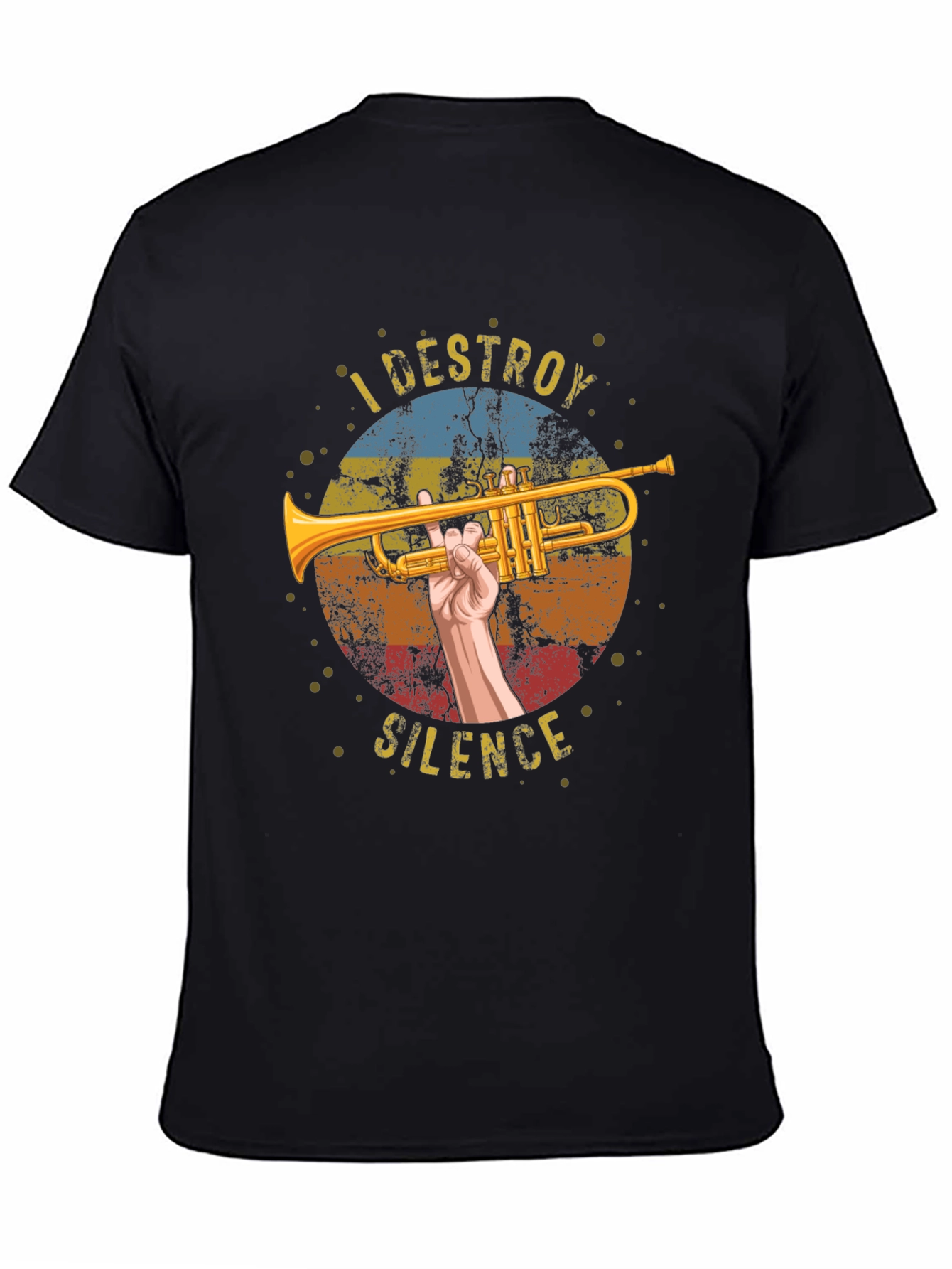 I Destroy Silence Trumpet Graphic T-Shirt