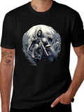 Grim Rider Tee: Skull Motorcycle T-Shirt