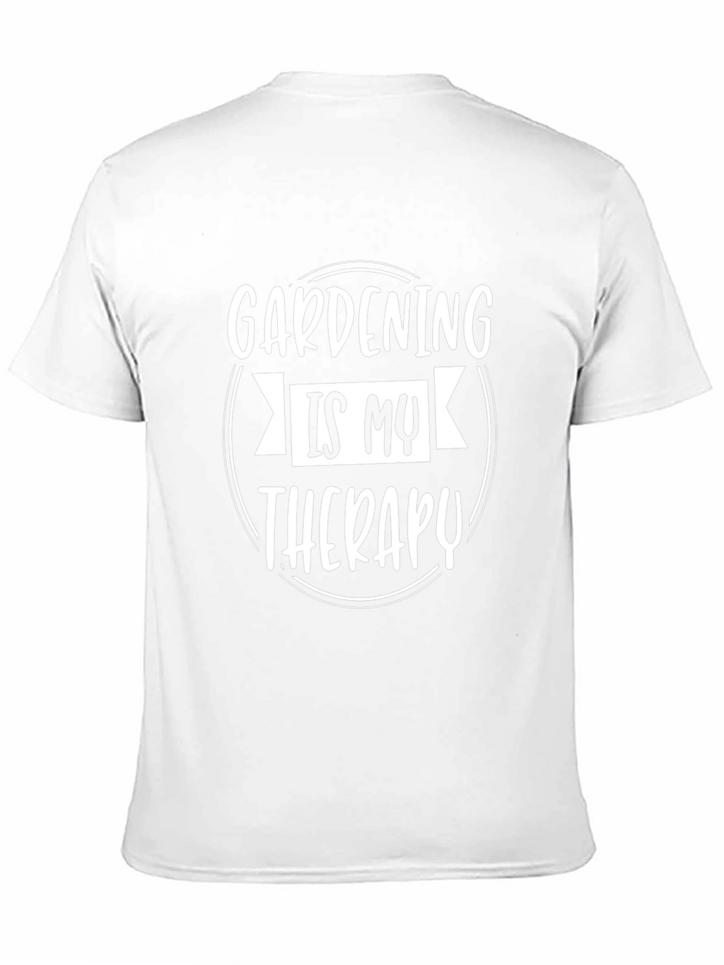 Gardening is My Therapy Black T-Shirt