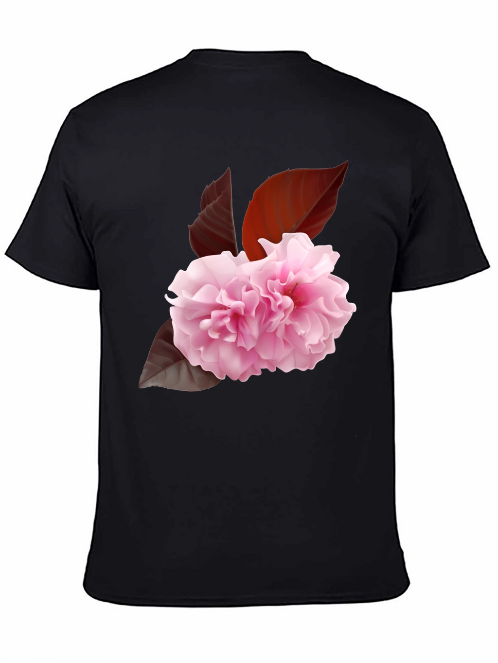 Floral Print Tee - Elegant Sakura Blossom Design