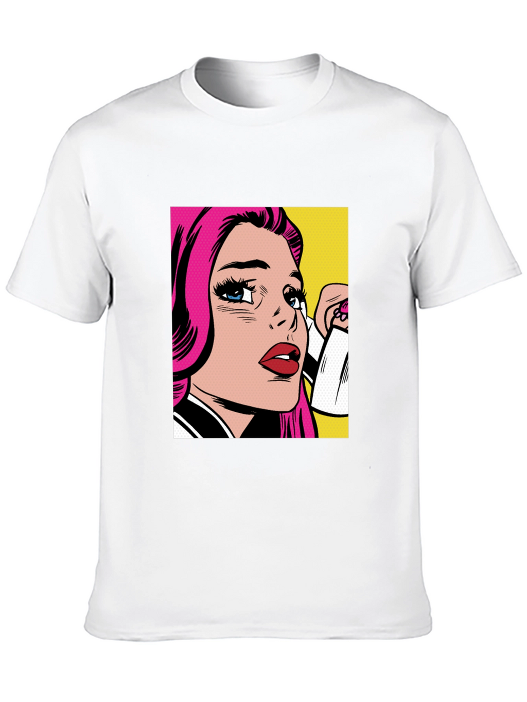 Pop Art Graphic Black T-Shirt