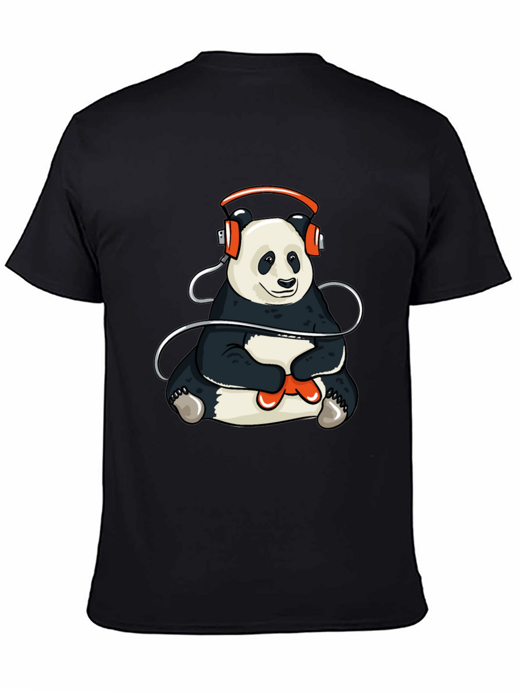 Panda Gamer T-Shirt - Black Graphic Tee