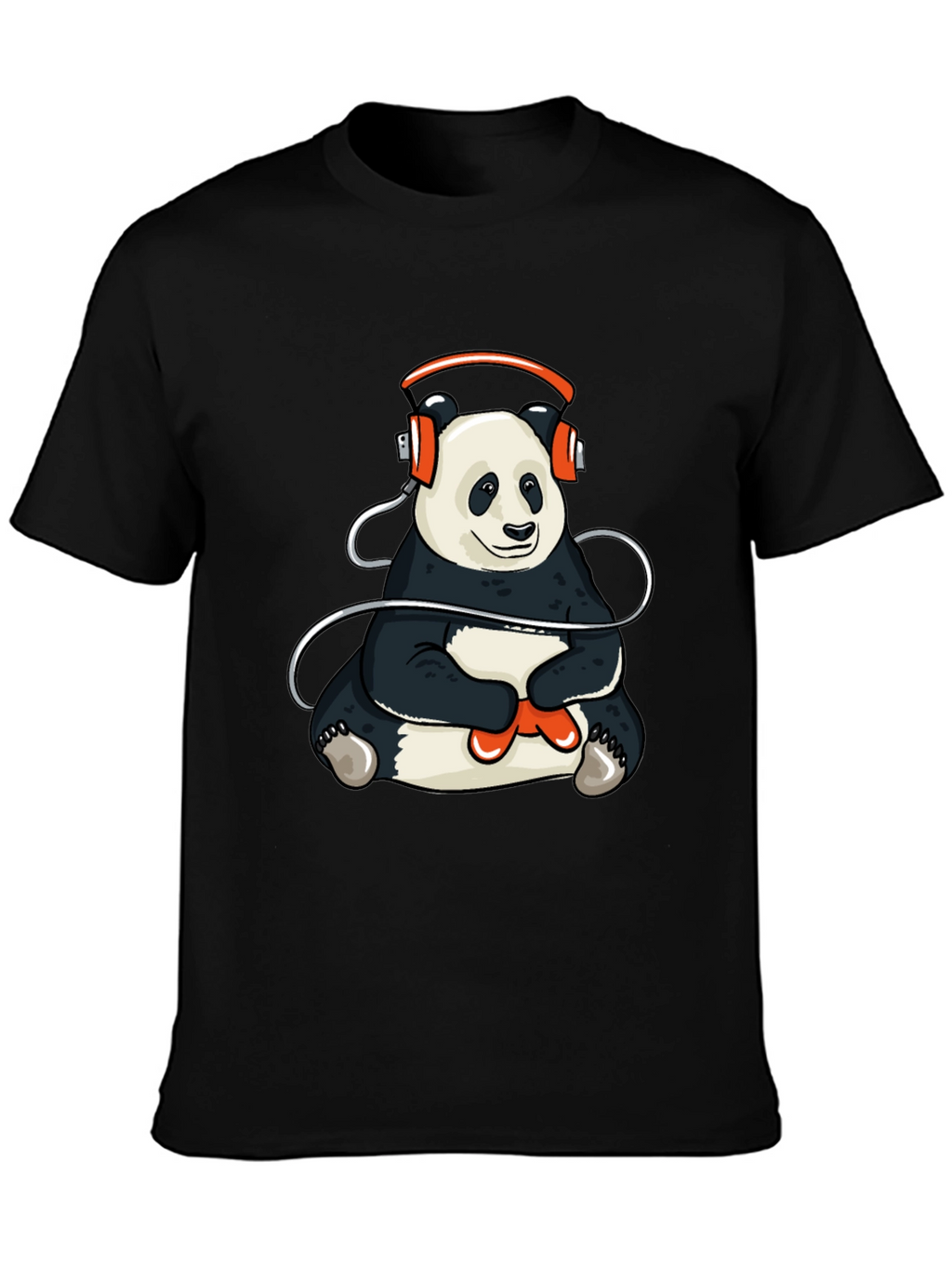 Panda Gamer T-Shirt - Black Graphic Tee
