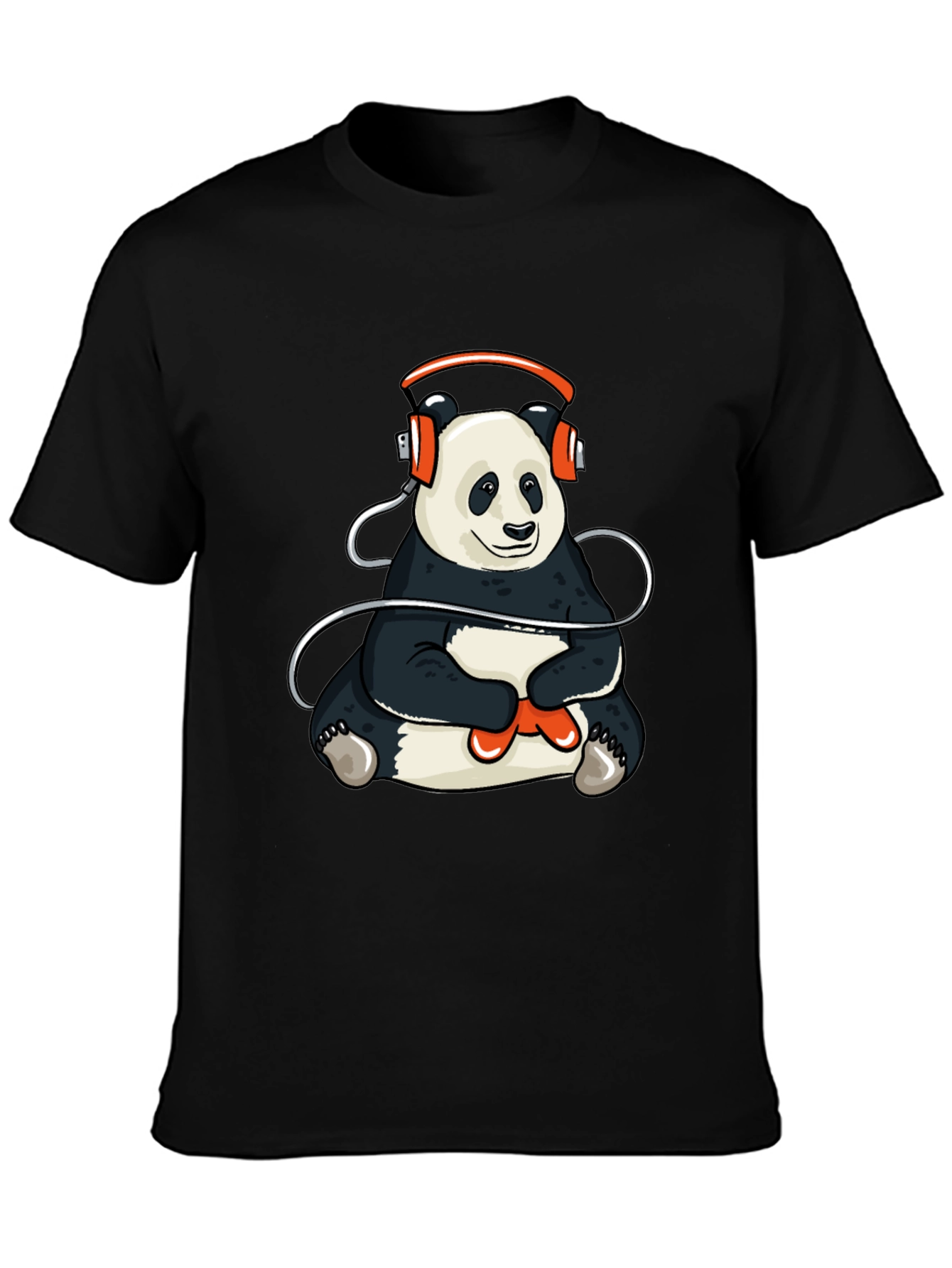 Panda Gamer T-Shirt - Black Graphic Tee