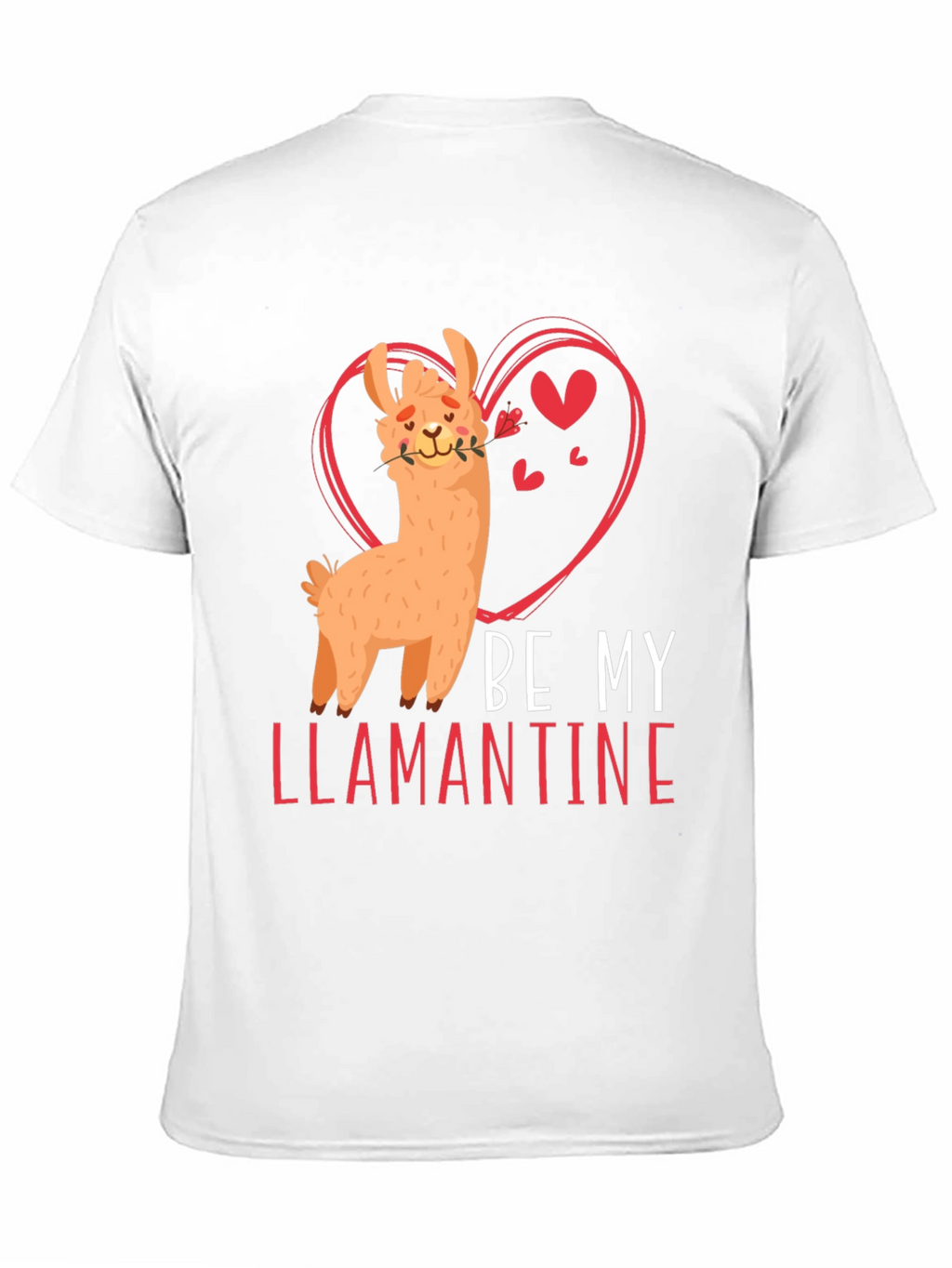 Be My Llamantine Black T-Shirt