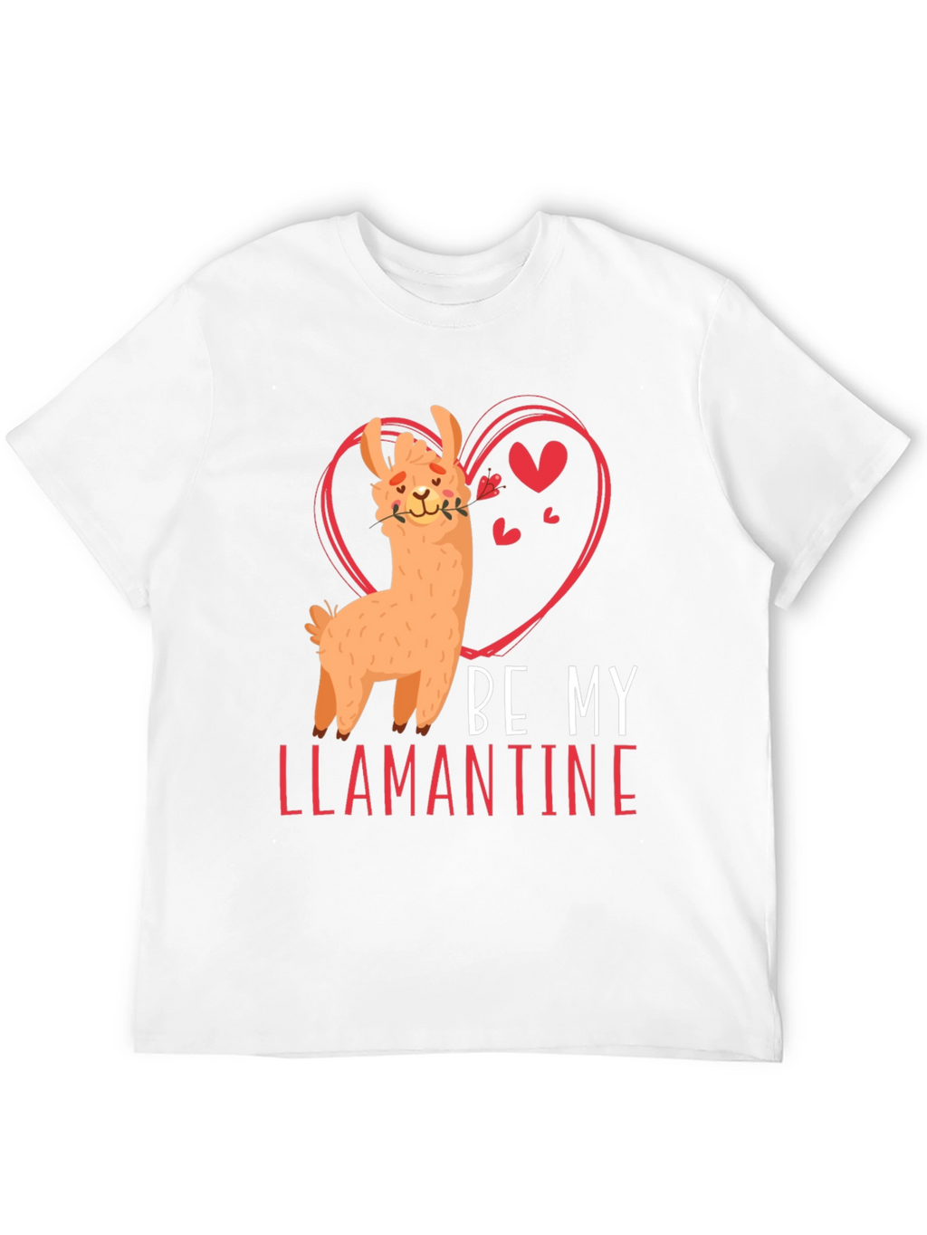 Be My Llamantine Black T-Shirt