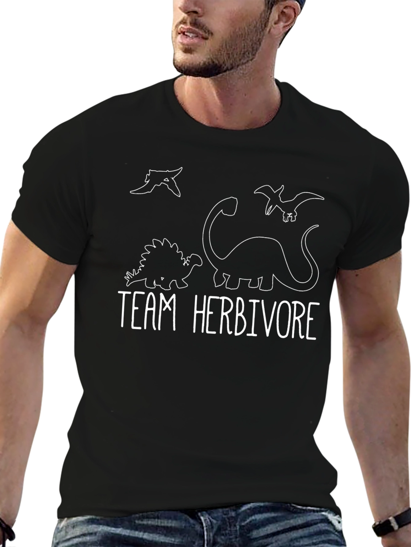 Team Herbivore Dinosaur Graphic T-Shirt