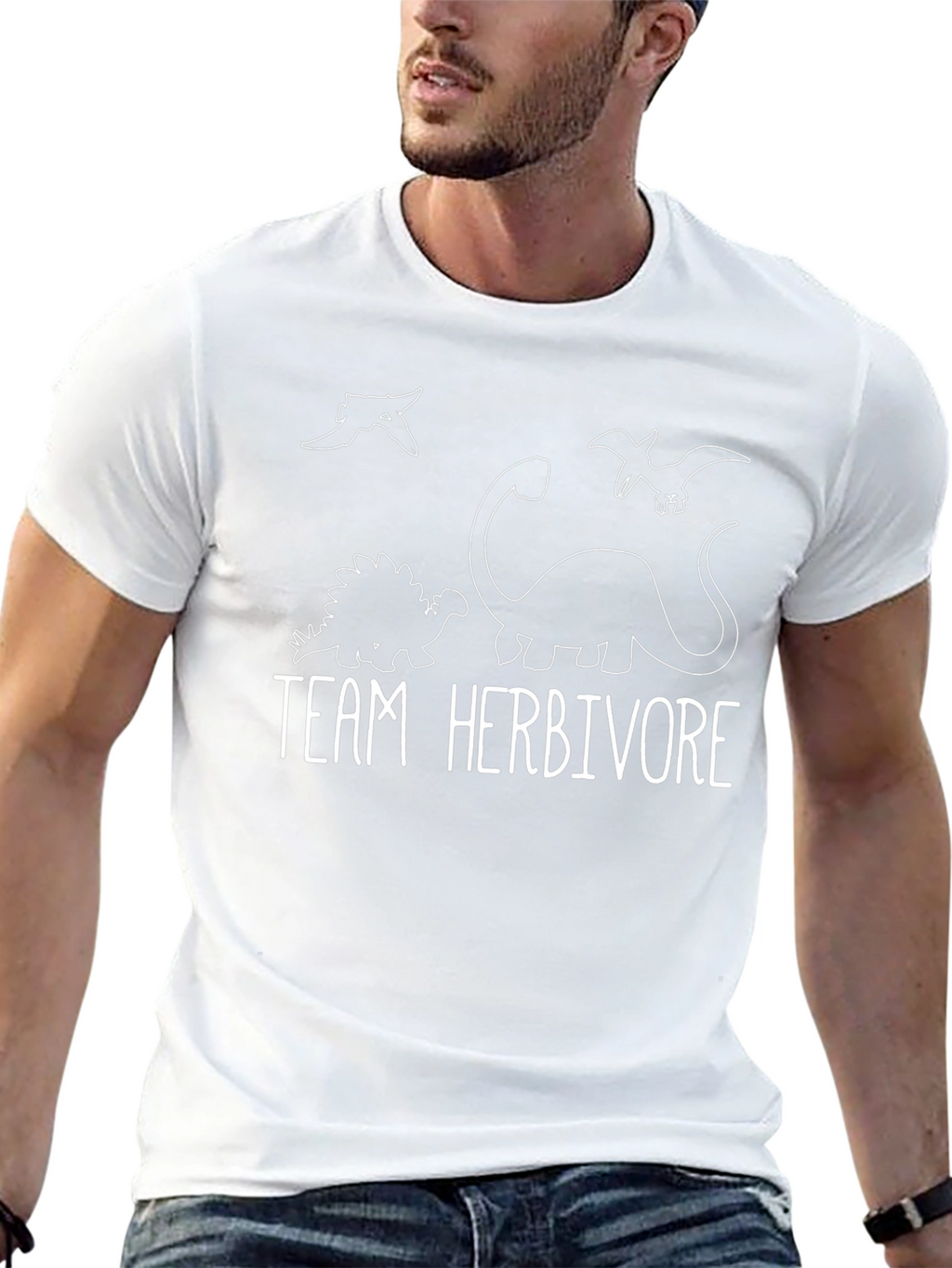 Team Herbivore Dinosaur Graphic T-Shirt