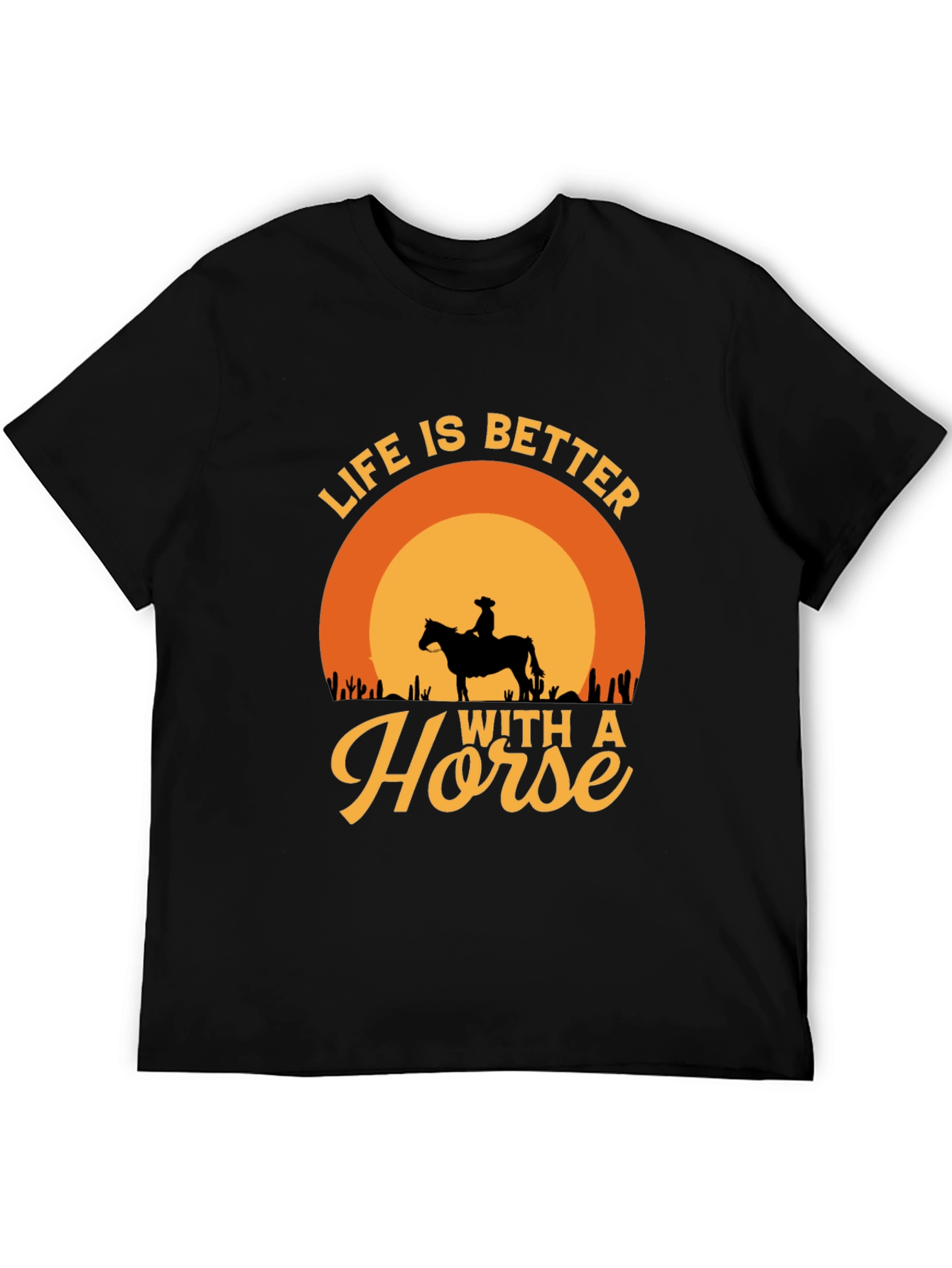 Life is Better with a Horse Graphic T-Shirt