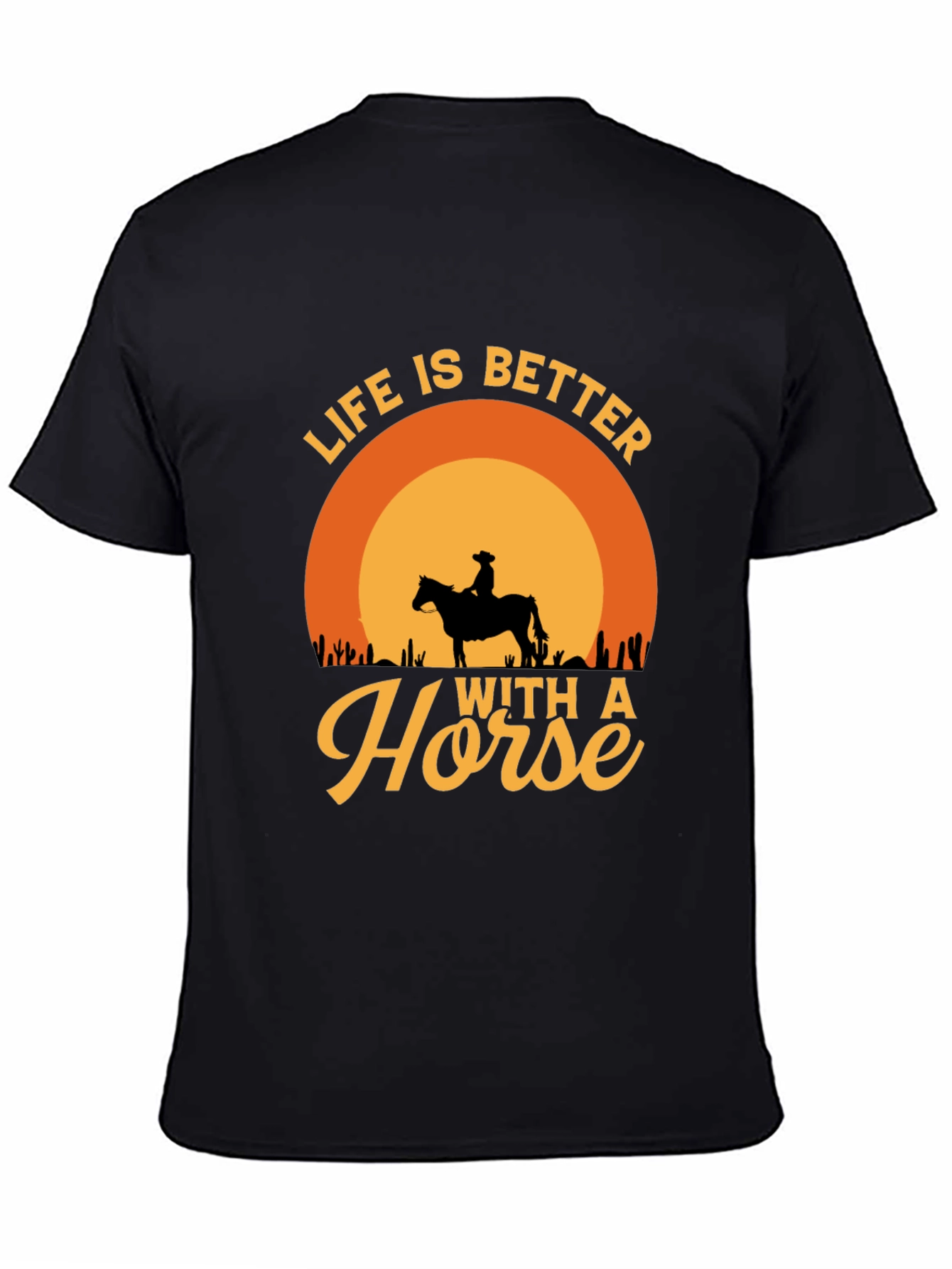 Life is Better with a Horse Graphic T-Shirt