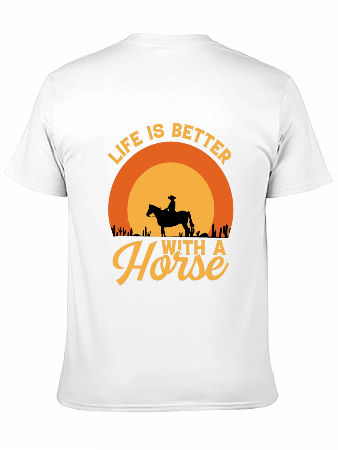 Life is Better with a Horse Graphic T-Shirt