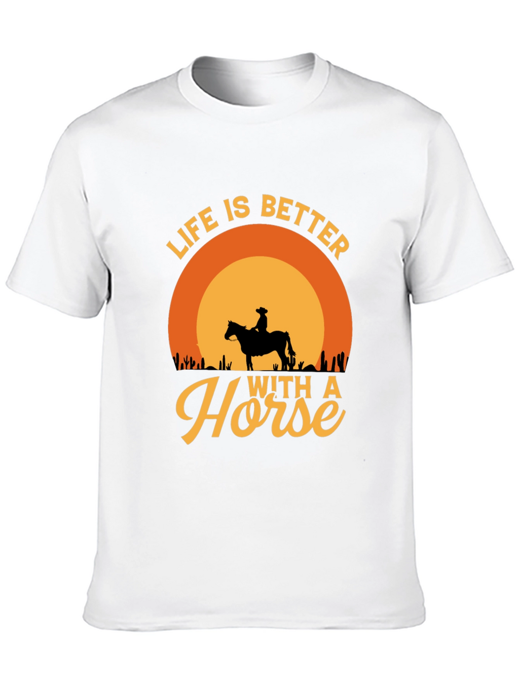 Life is Better with a Horse Graphic T-Shirt