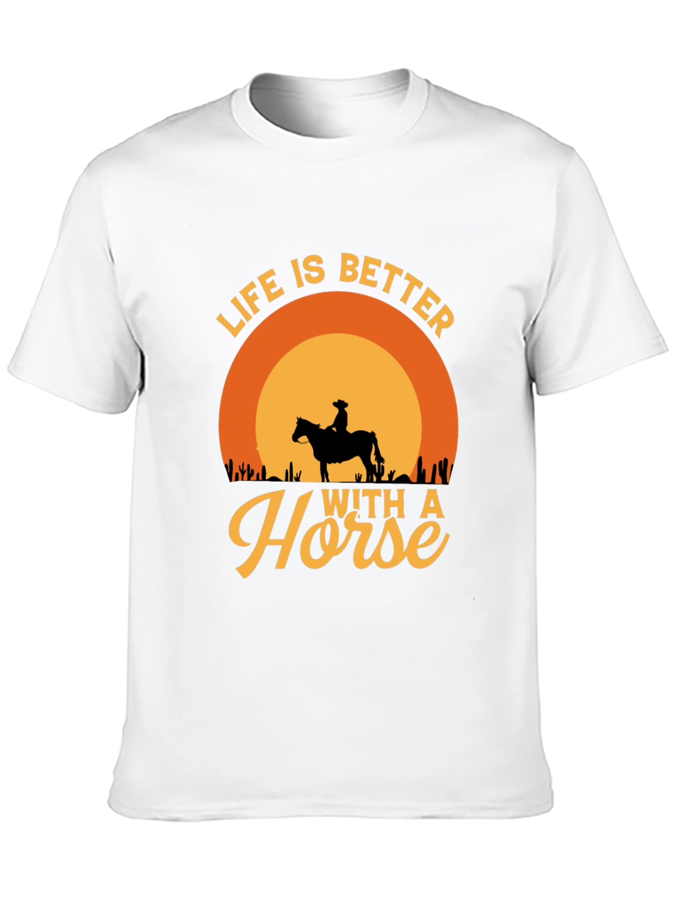Life is Better with a Horse Graphic T-Shirt