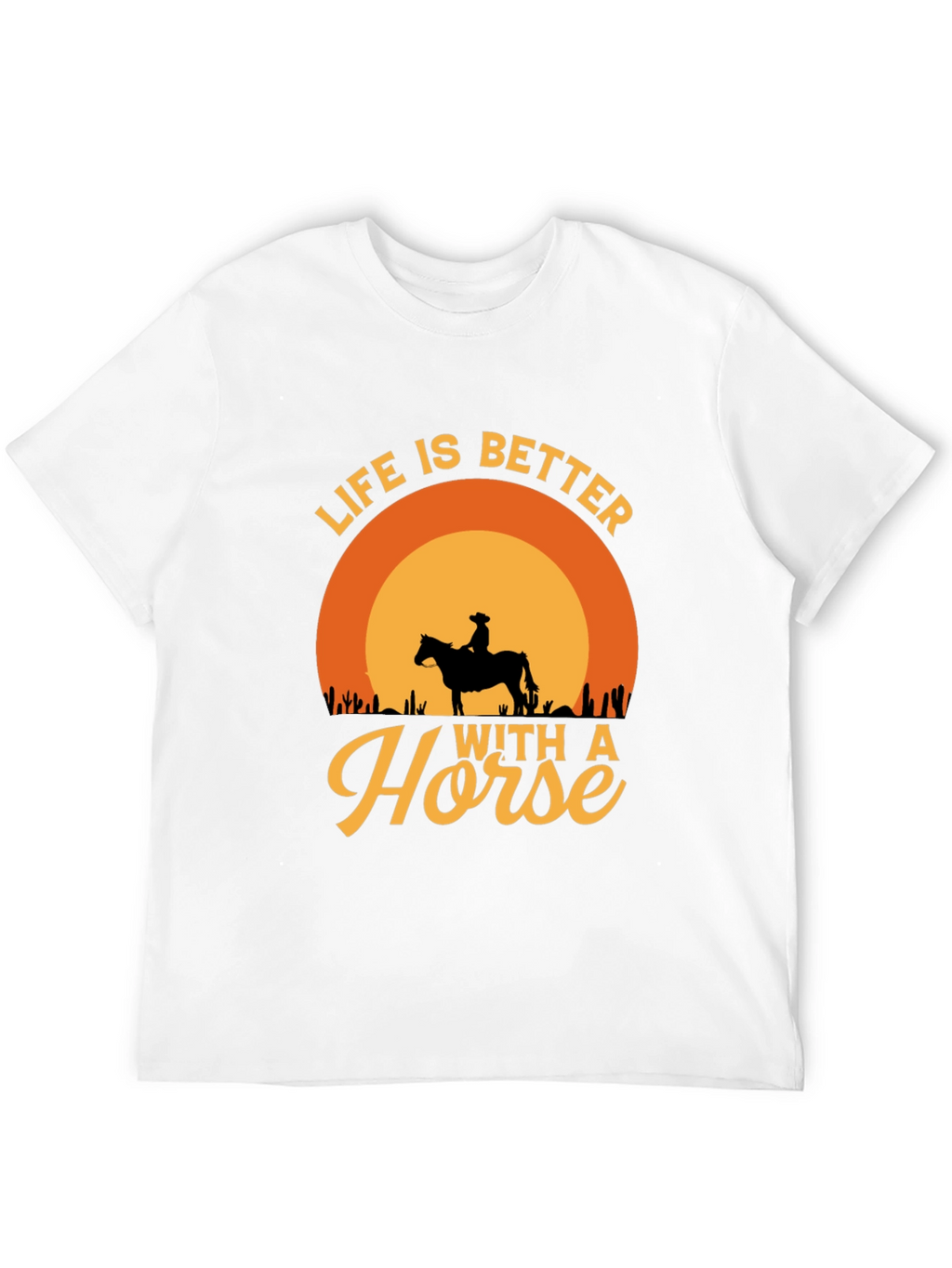 Life is Better with a Horse Graphic T-Shirt