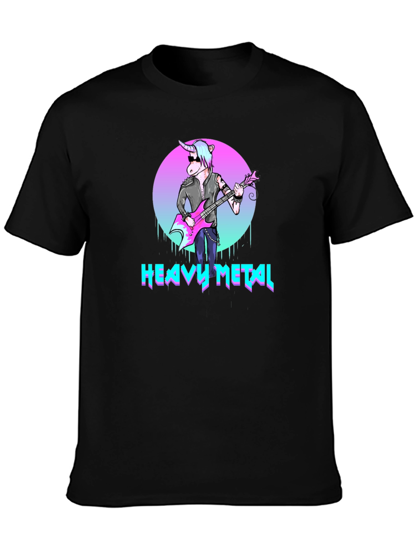 Heavy Metal Unicorn T-Shirt - Rock On!