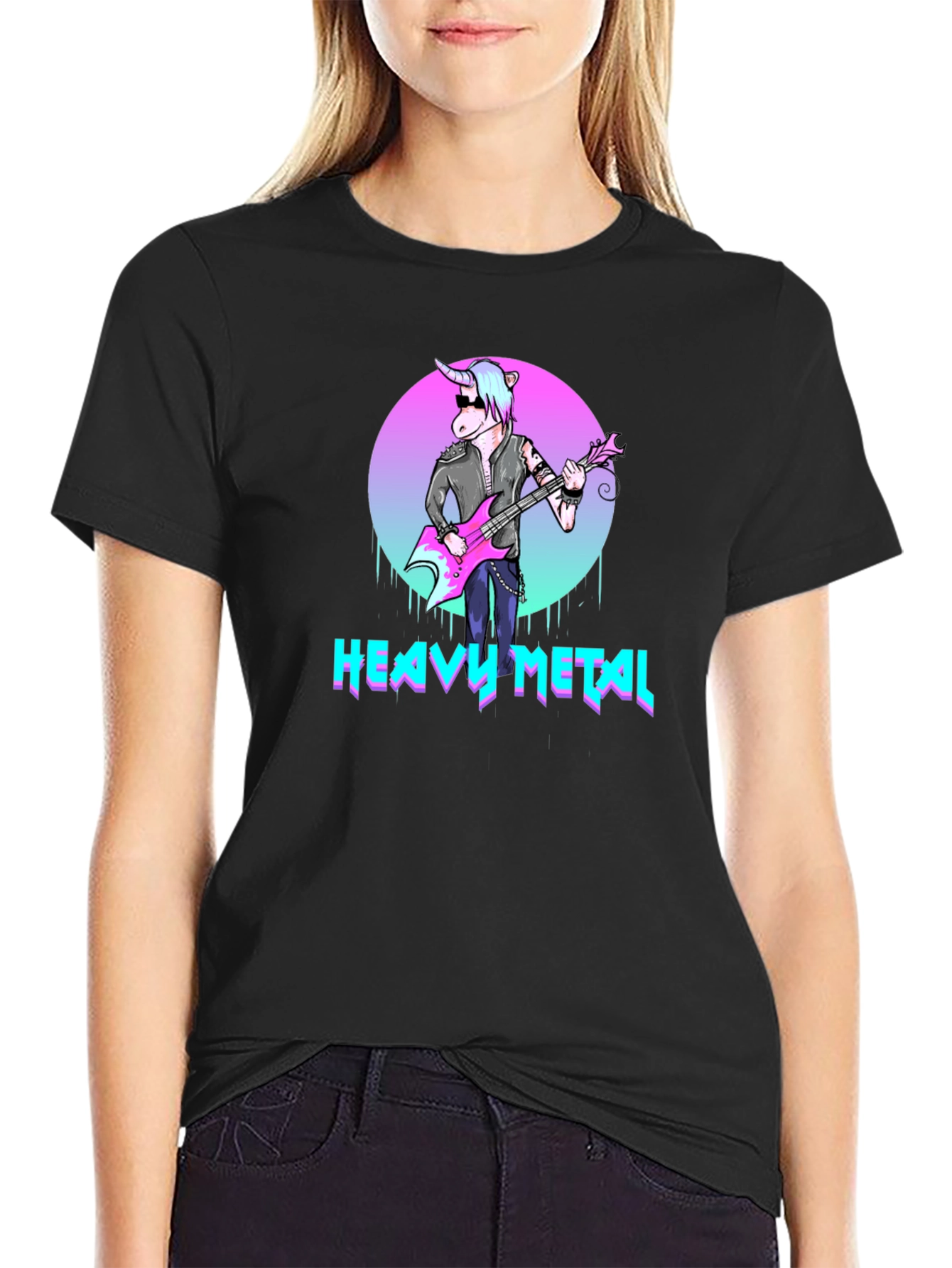 Heavy Metal Unicorn T-Shirt - Rock On!