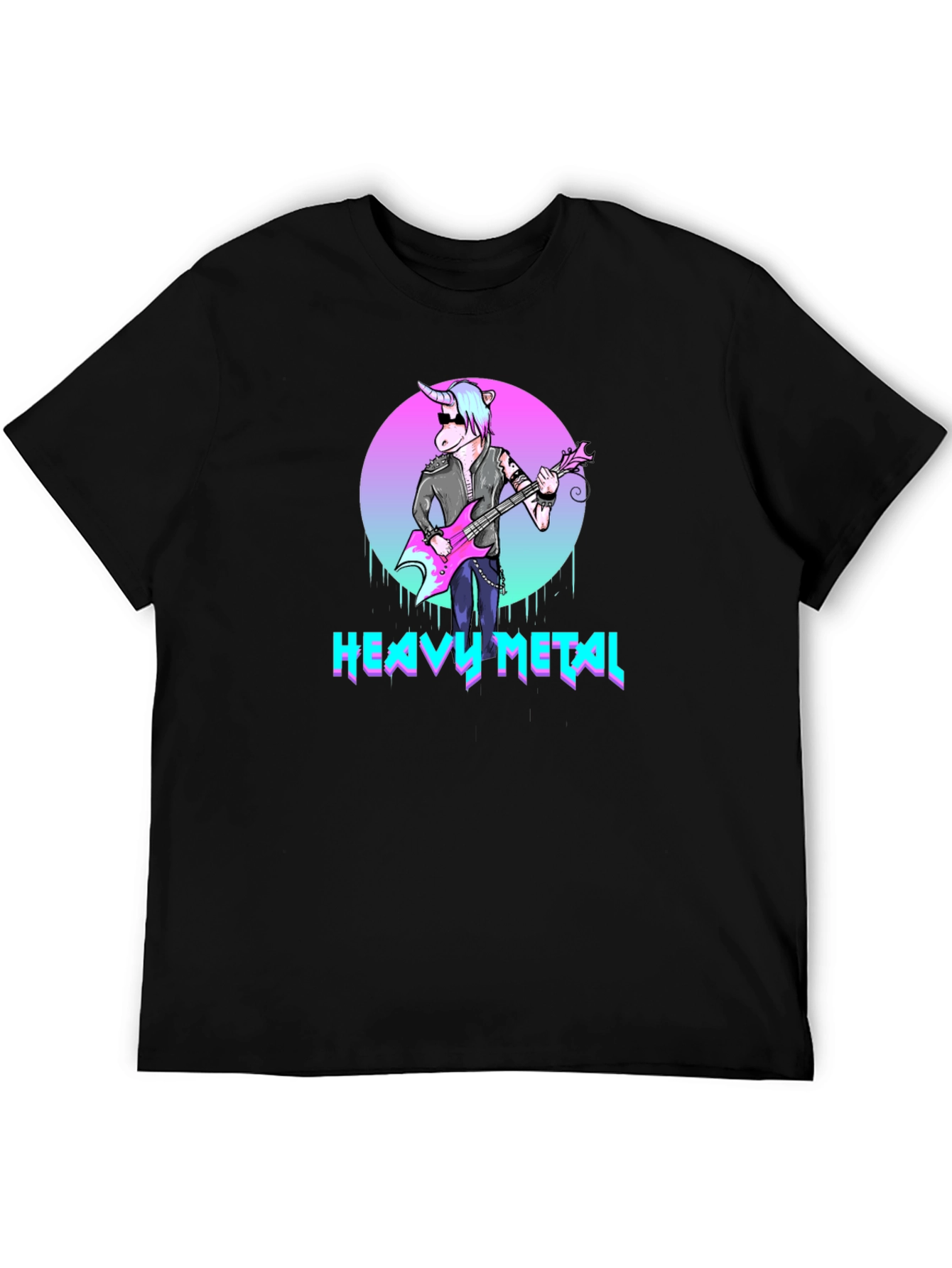Heavy Metal Unicorn T-Shirt - Rock On!