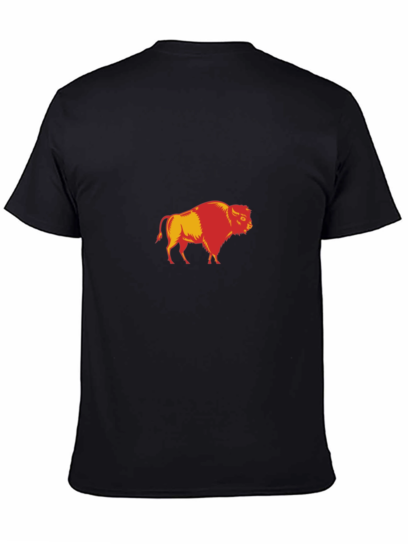 Buffalo Graphic Print Black T-Shirt for Men