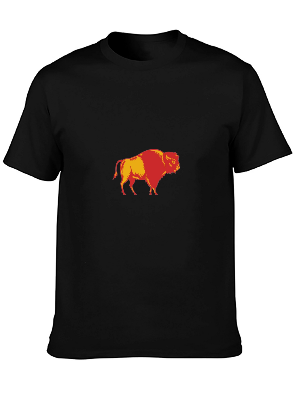 Buffalo Graphic Print Black T-Shirt for Men
