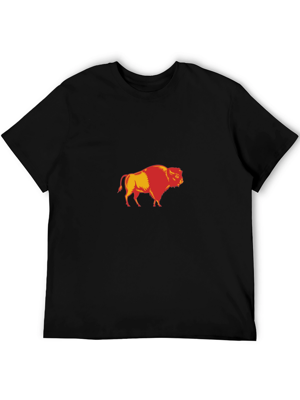 Buffalo Graphic Print Black T-Shirt for Men
