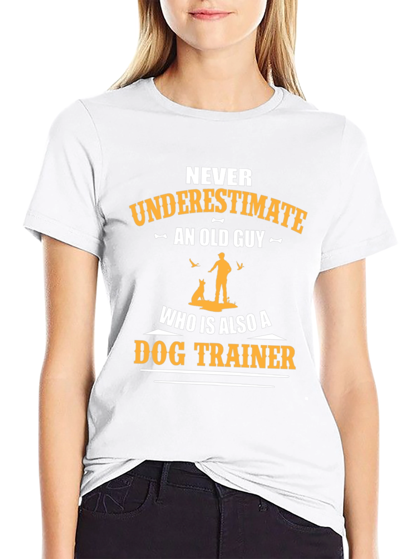 Never Underestimate Old Guy Dog Trainer T-Shirt