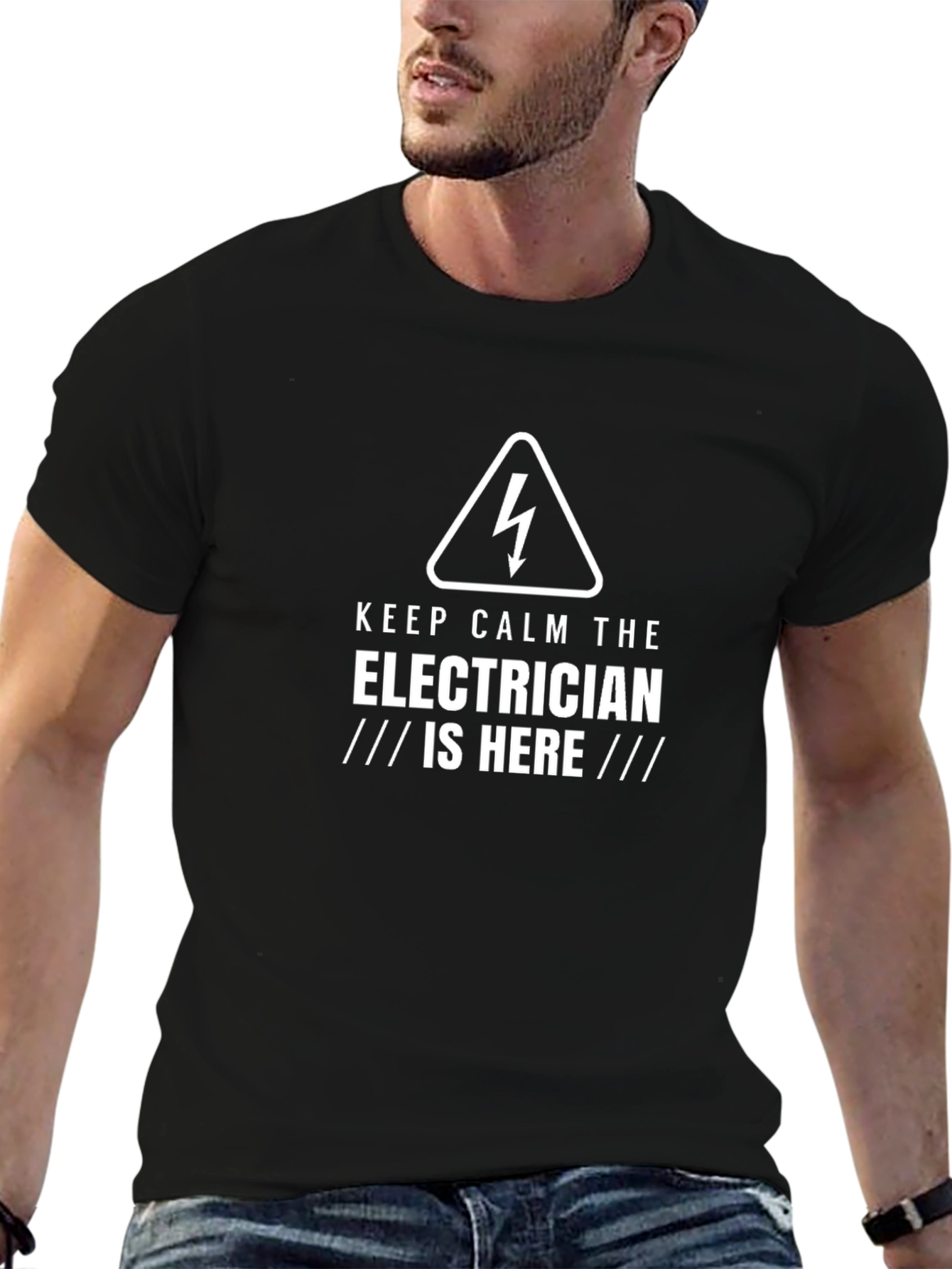 Keep Calm Electrician T-Shirt - Funny Electrician Gift