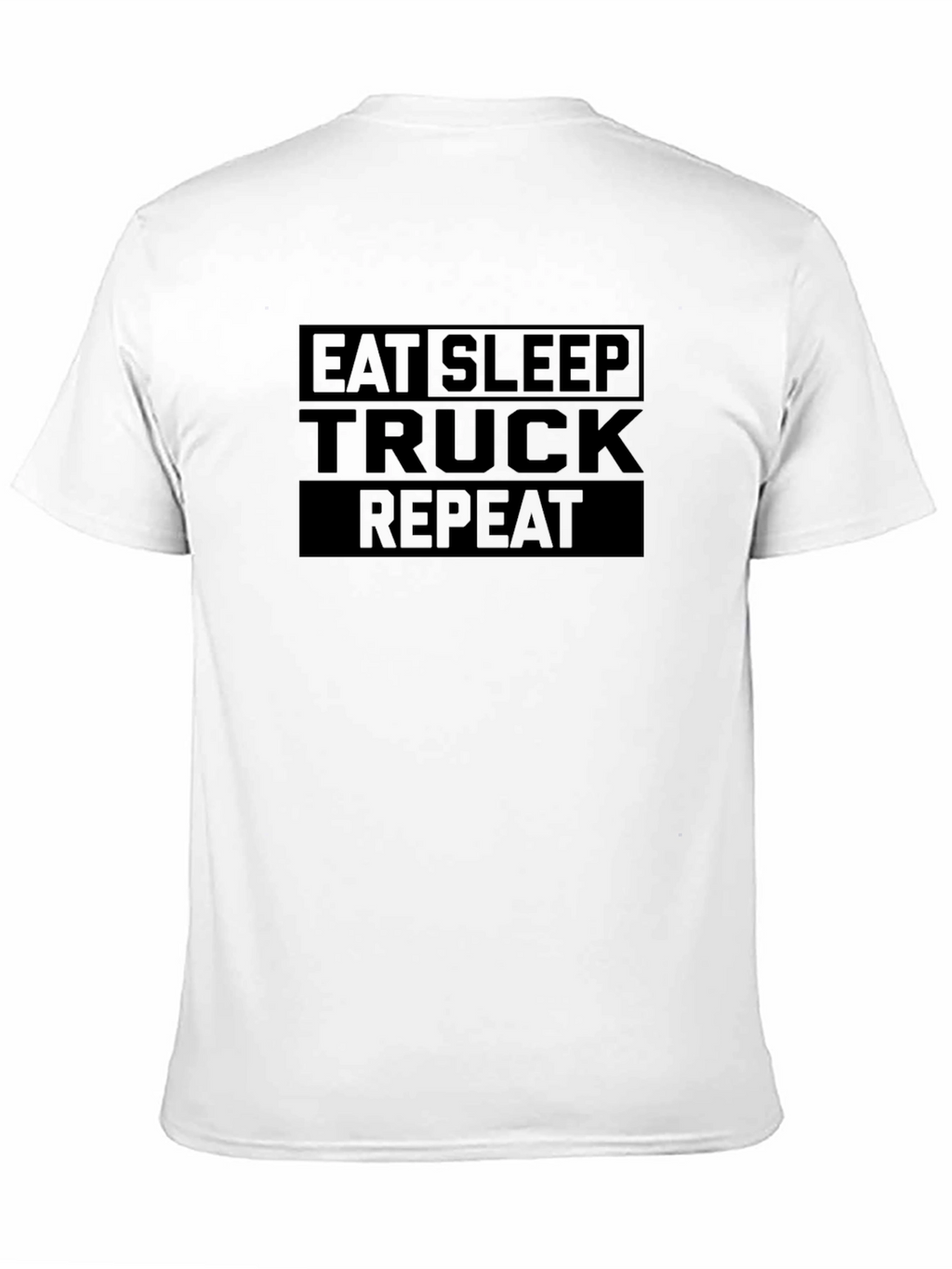 Eat Sleep Truck Repeat Black T-Shirt