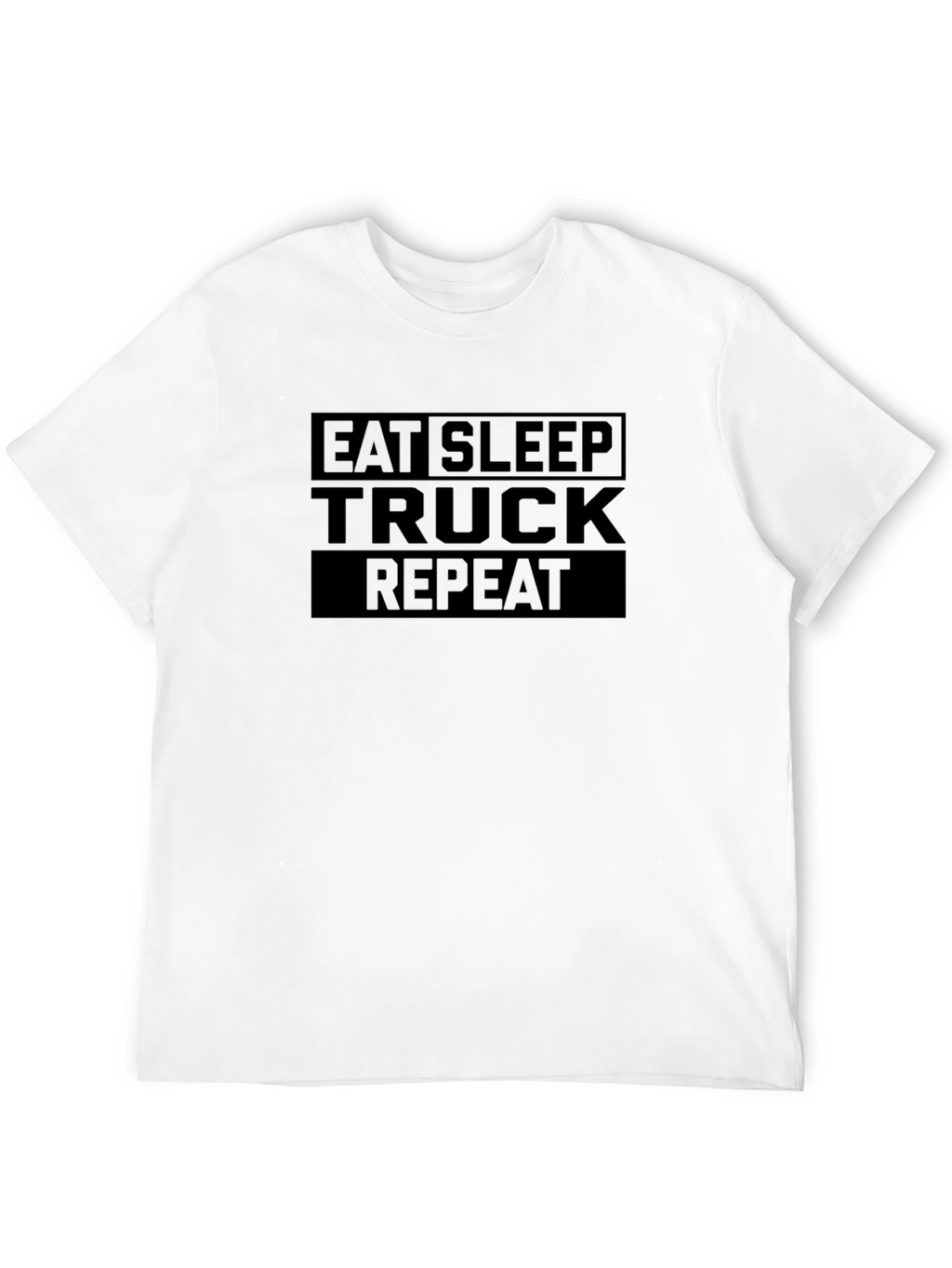 Eat Sleep Truck Repeat Black T-Shirt