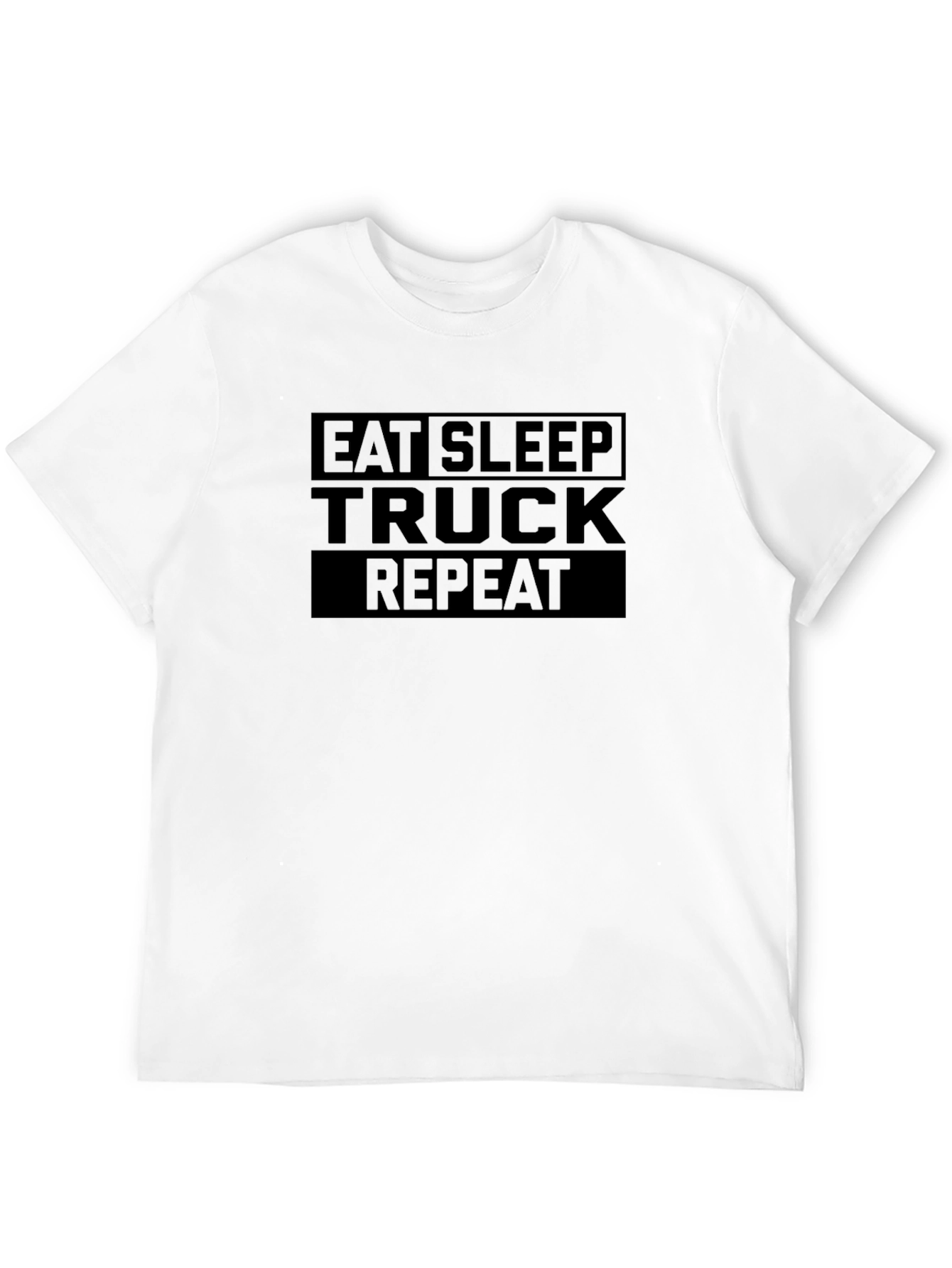 Eat Sleep Truck Repeat Black T-Shirt