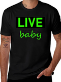 Live Your Life Baby Tee - Stylish Graphic T-Shirt