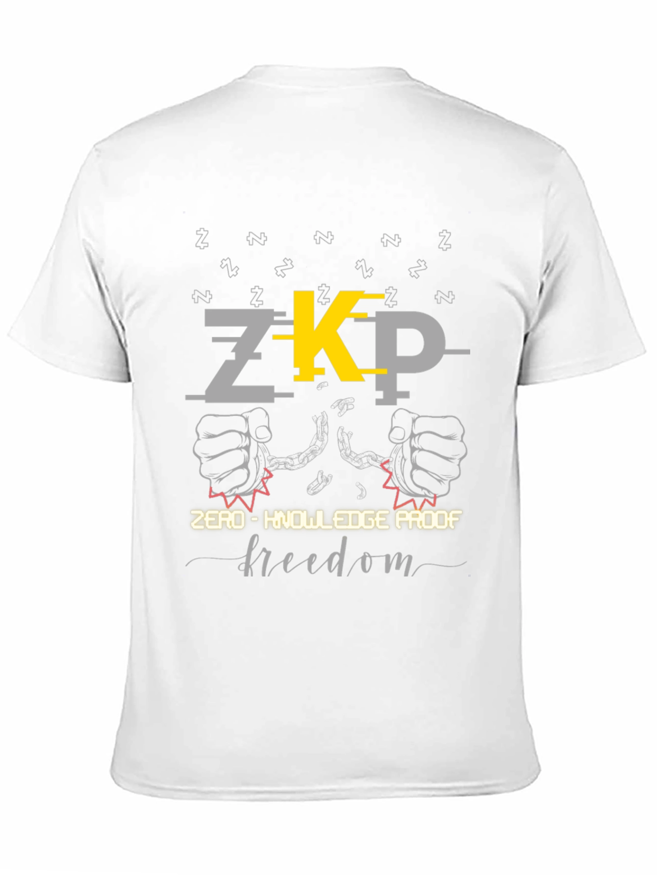 Zero-Knowledge Proof Freedom Black Graphic Tee
