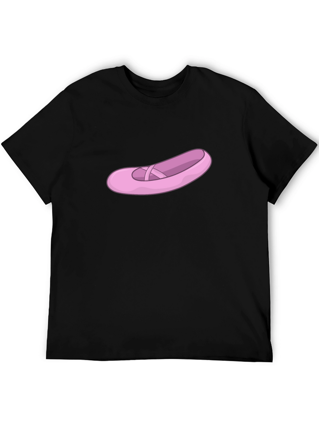 Ballet Shoe Graphic Tee - Black Casual T-Shirt