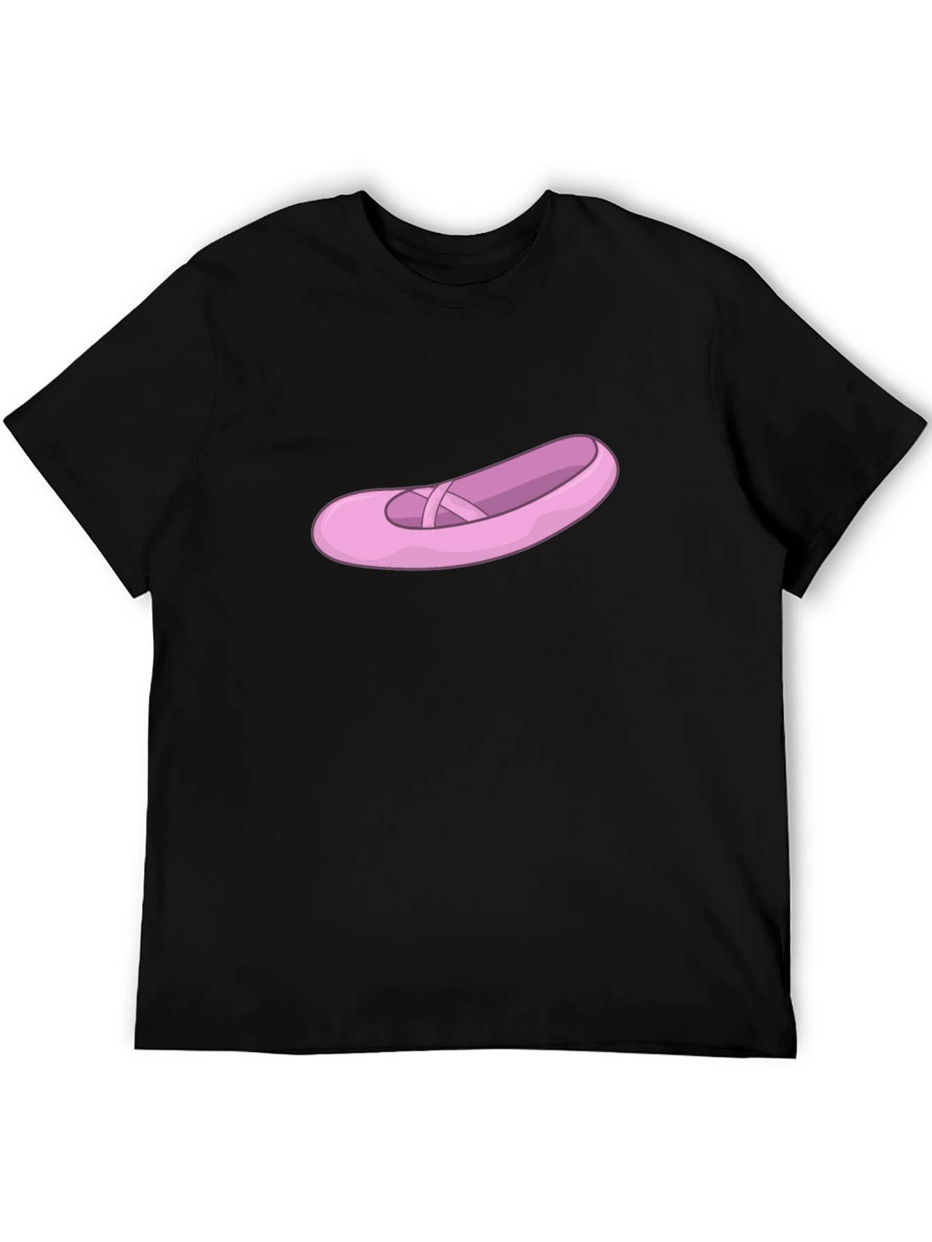 Ballet Shoe Graphic Tee - Black Casual T-Shirt