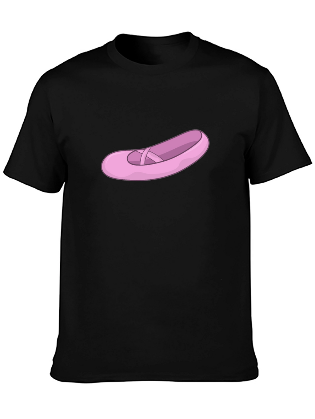 Ballet Shoe Graphic Tee - Black Casual T-Shirt