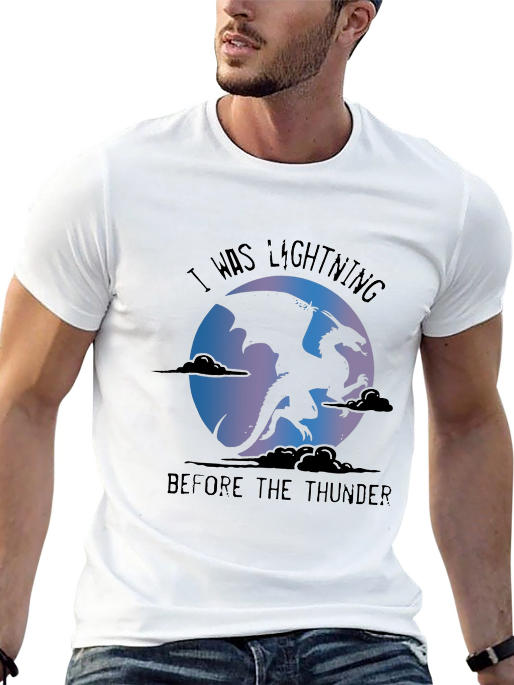 Dragon Lightning Thunder Graphic Tee