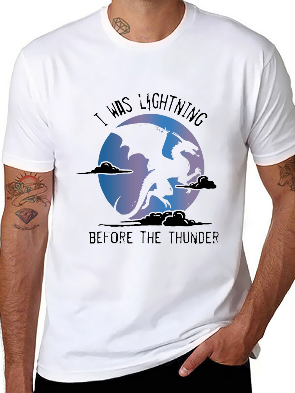 Dragon Lightning Thunder Graphic Tee