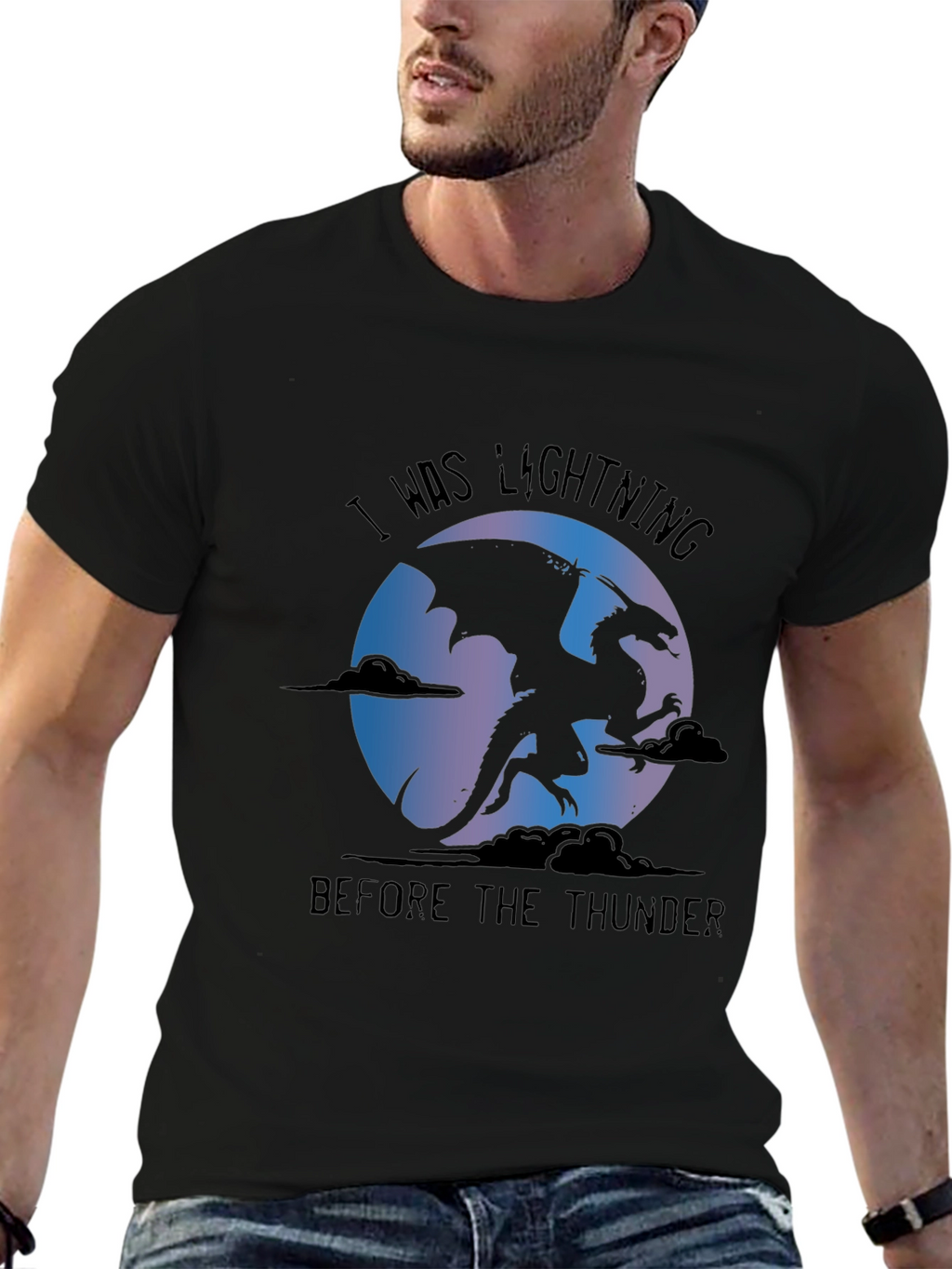 Dragon Lightning Thunder Graphic Tee