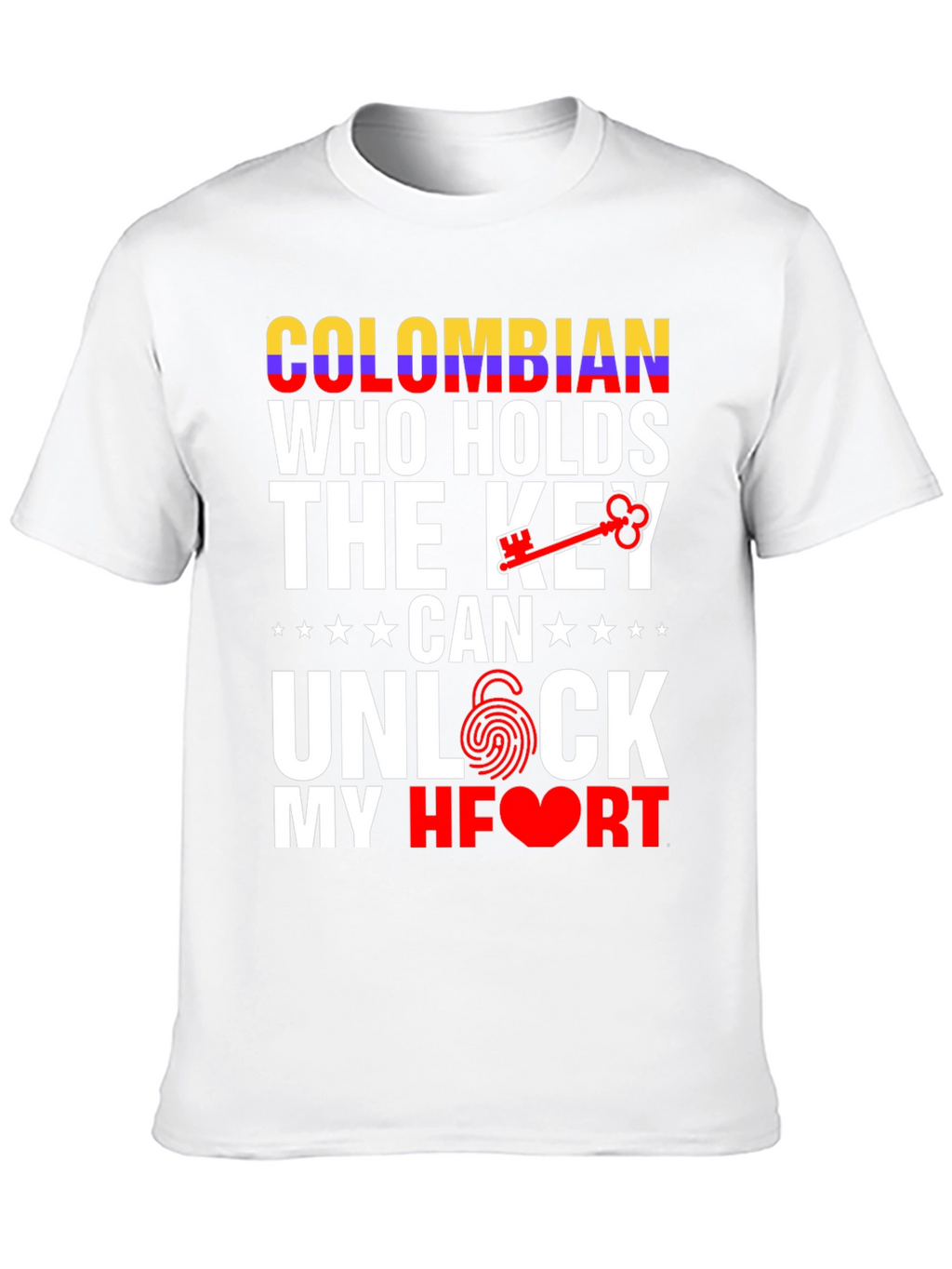 Colombian Key to My Heart Graphic T-Shirt