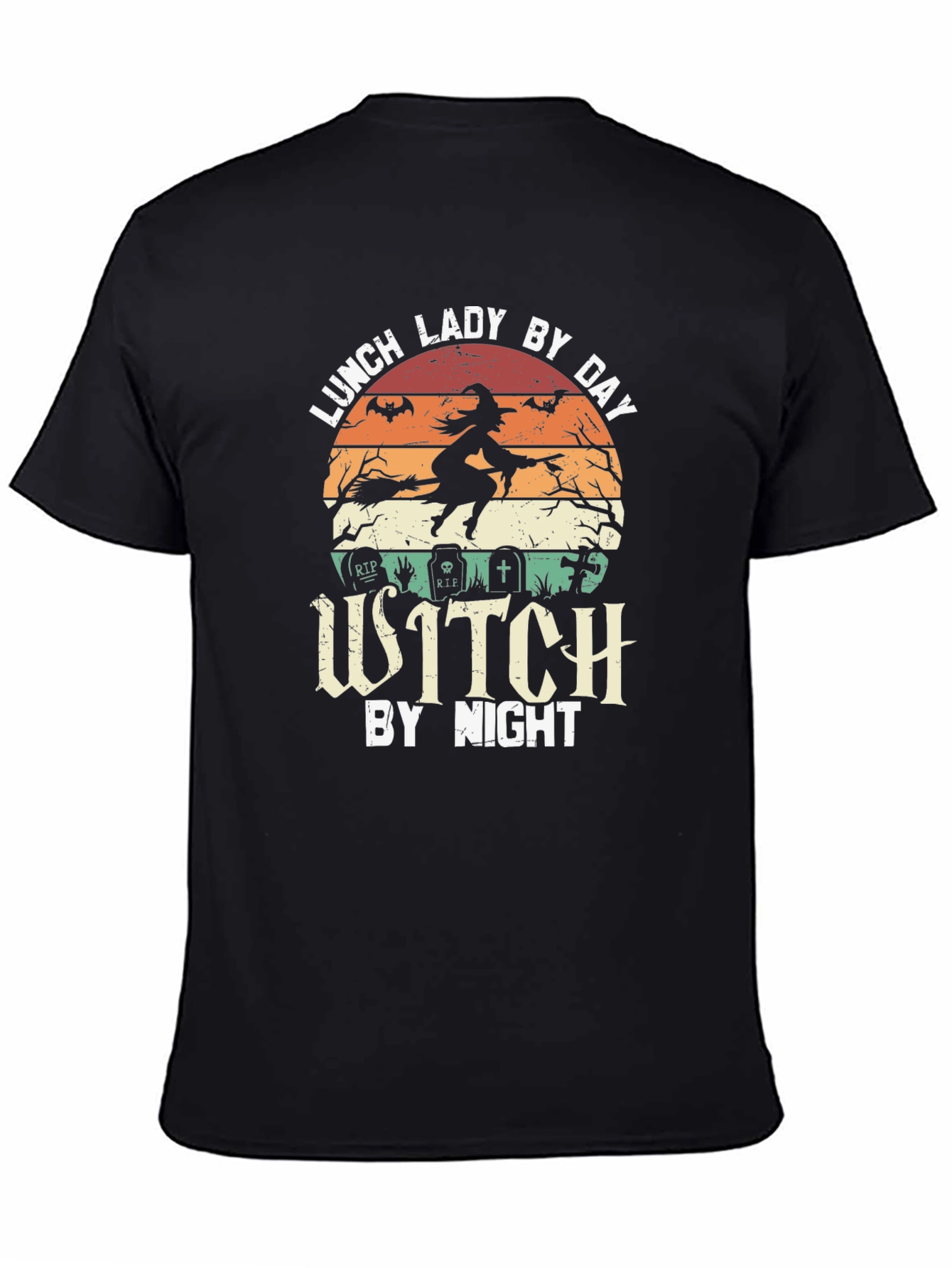 Lunch Lady By Day Witch By Night Graphic T-Shirt