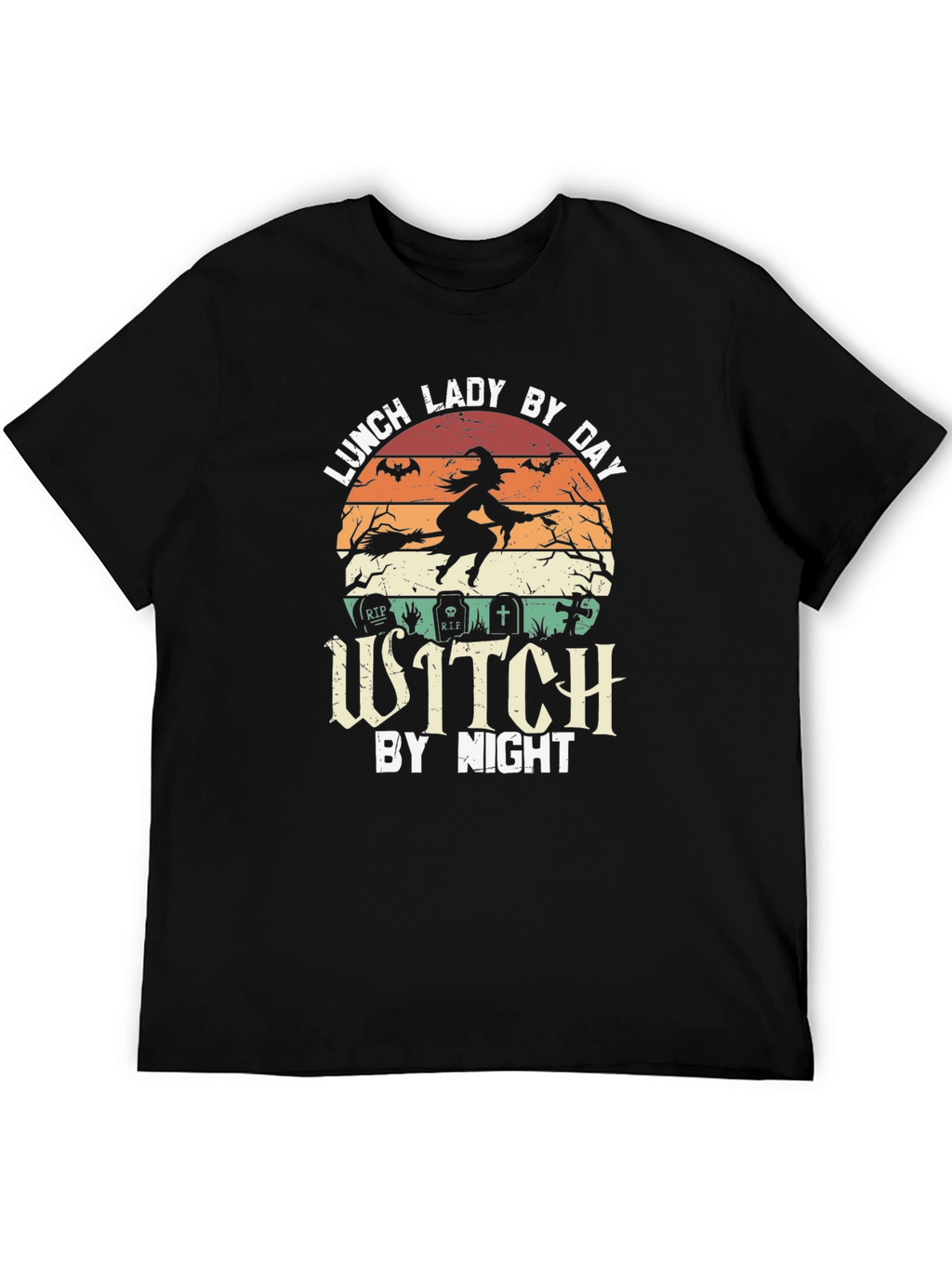 Lunch Lady By Day Witch By Night Graphic T-Shirt