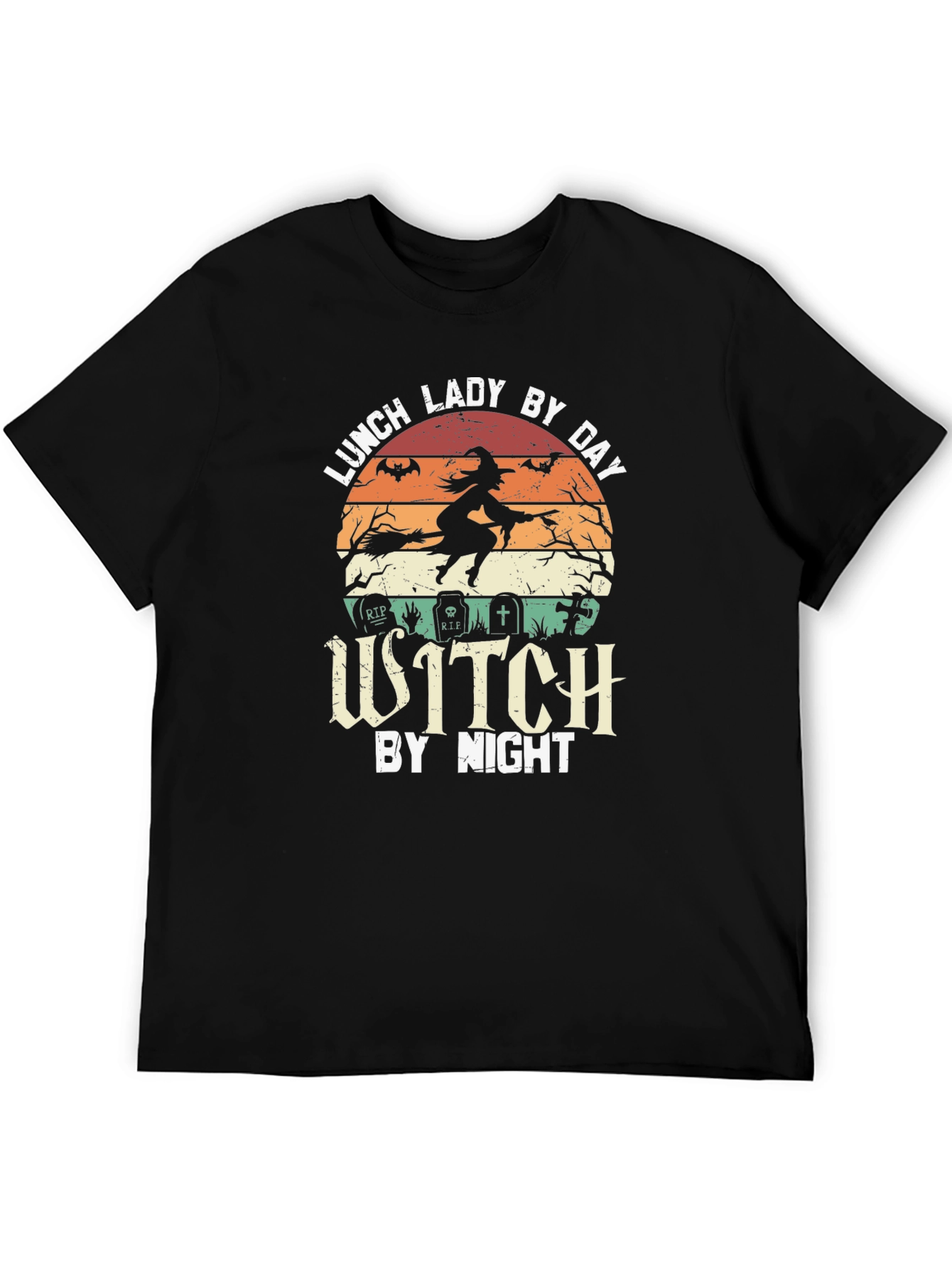 Lunch Lady By Day Witch By Night Graphic T-Shirt