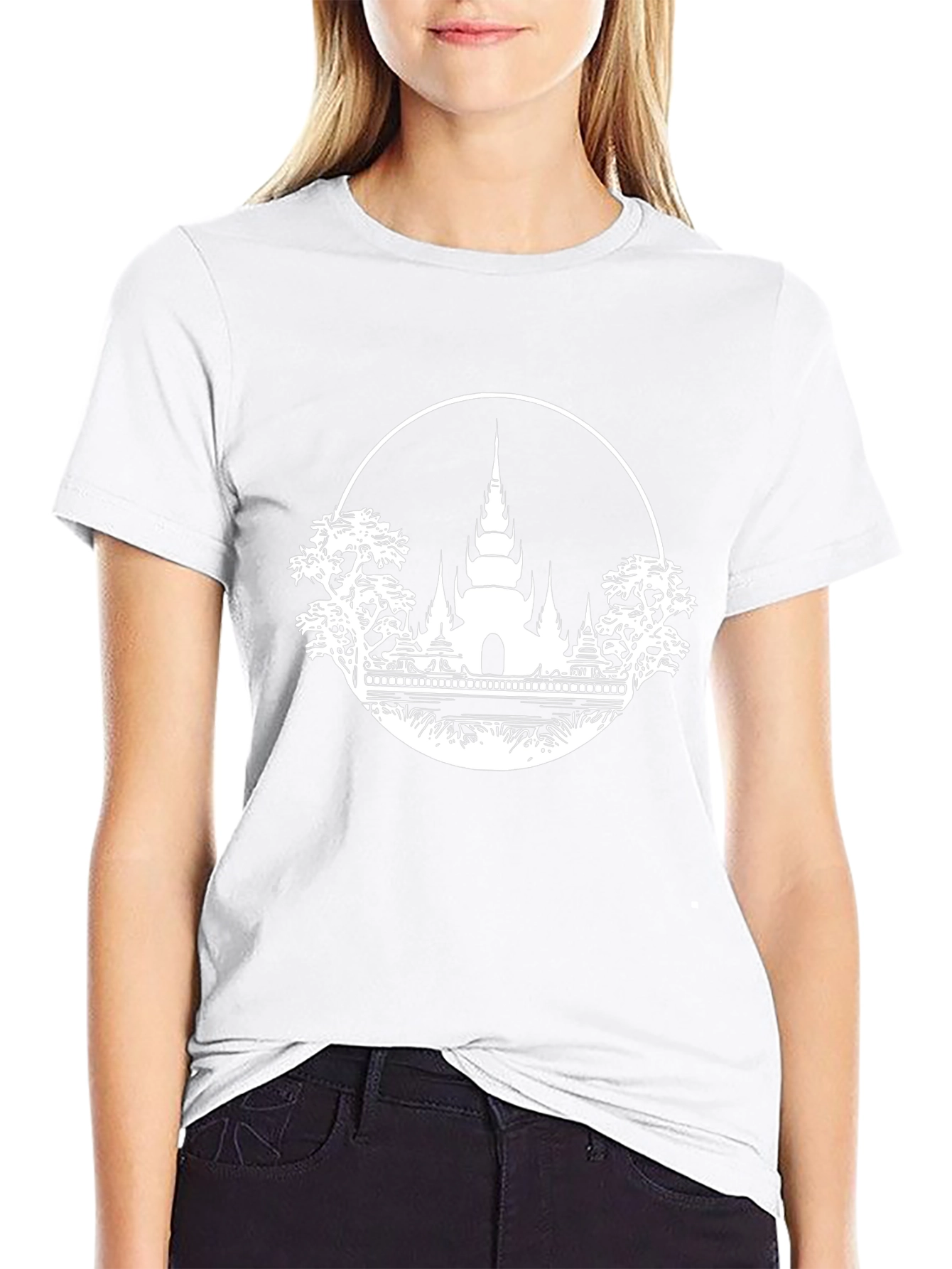 Temple Graphic Black T-Shirt