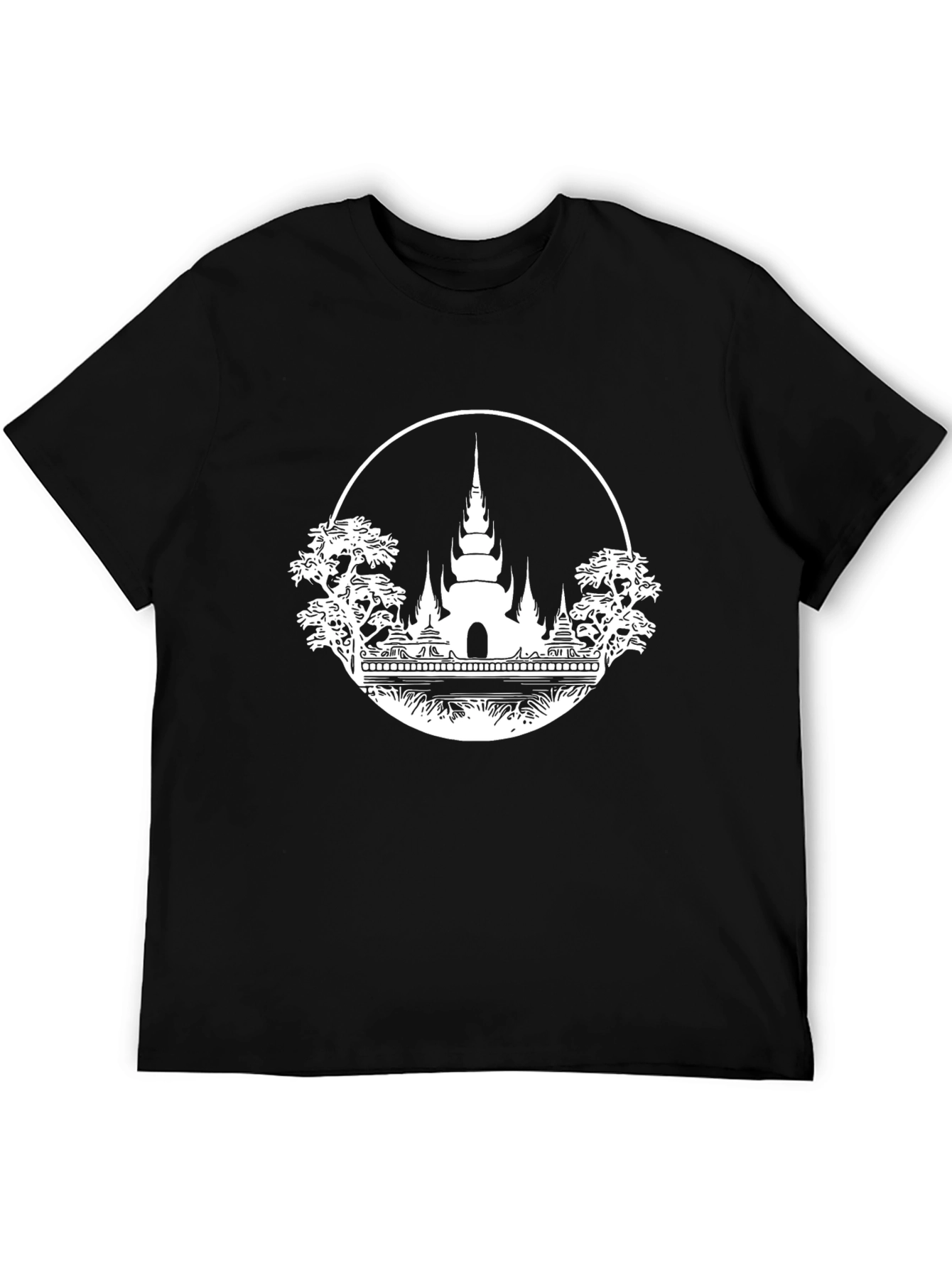 Temple Graphic Black T-Shirt