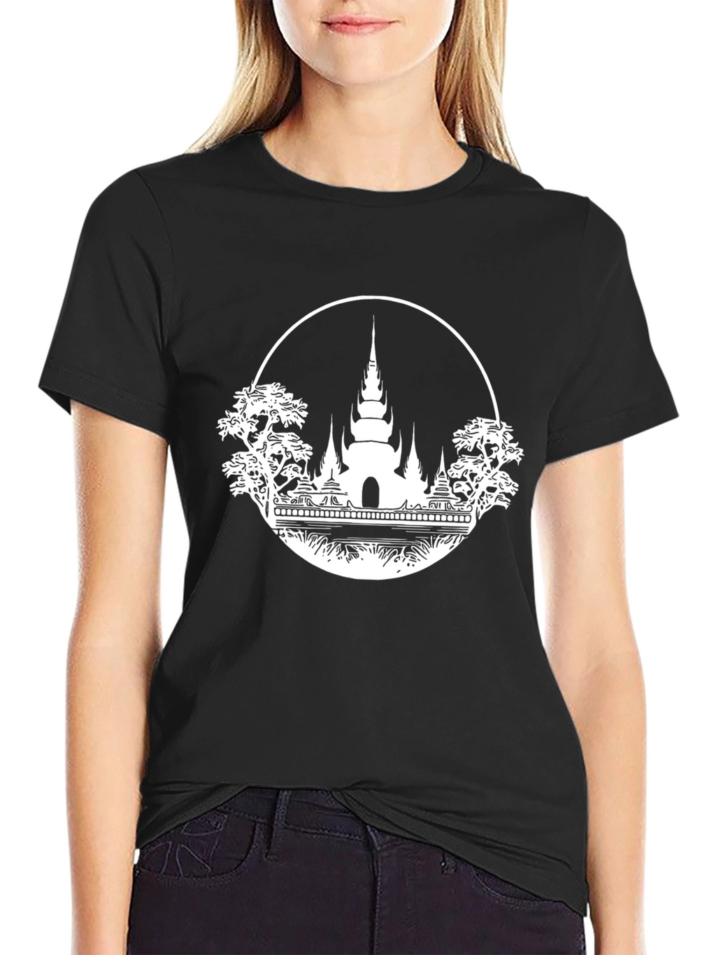 Temple Graphic Black T-Shirt